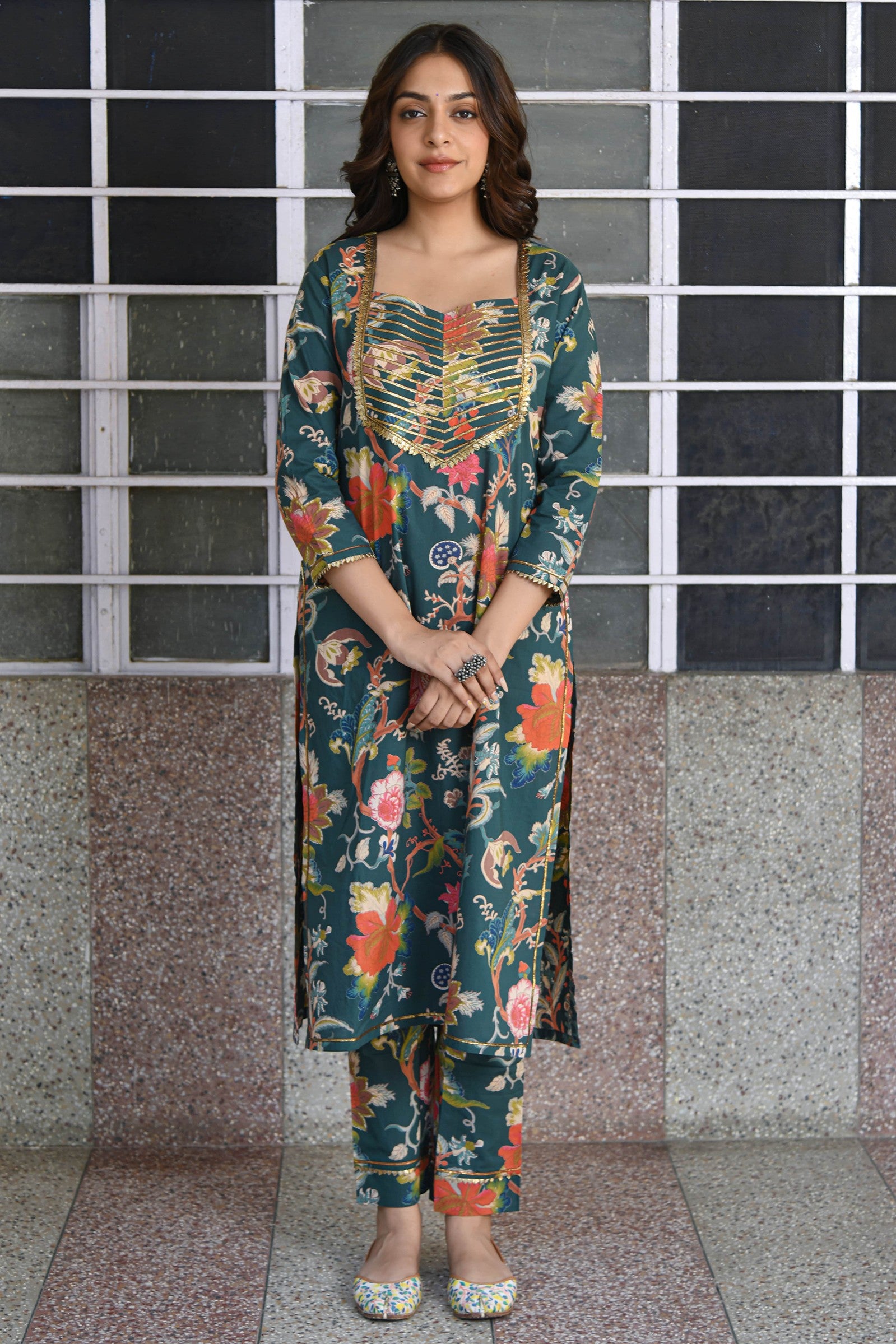 HARITHA KURTA -PANT SET OF 3