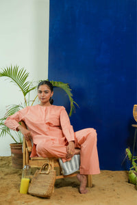 SALMON ELEGANT CO-ORD SET