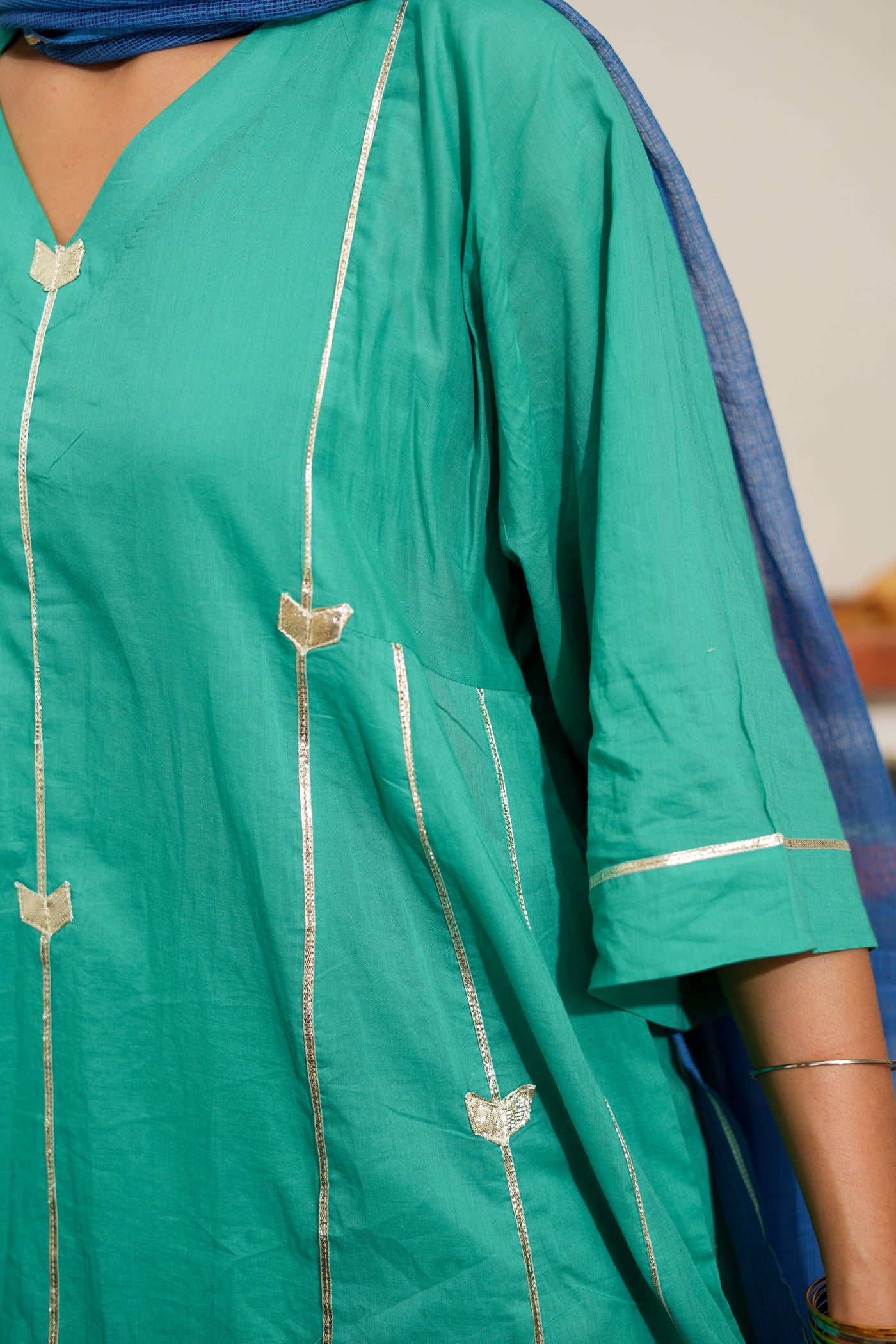 TEAL GULNAAR KURTA SET OF 4