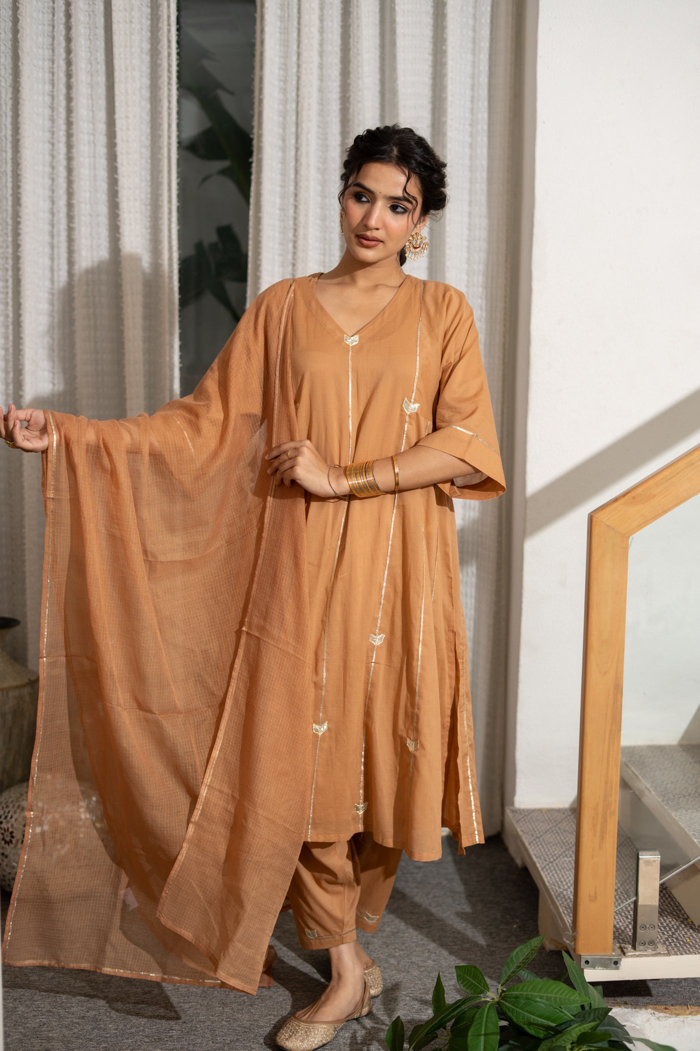 MOCHA GULNAAR KURTA SET OF 4