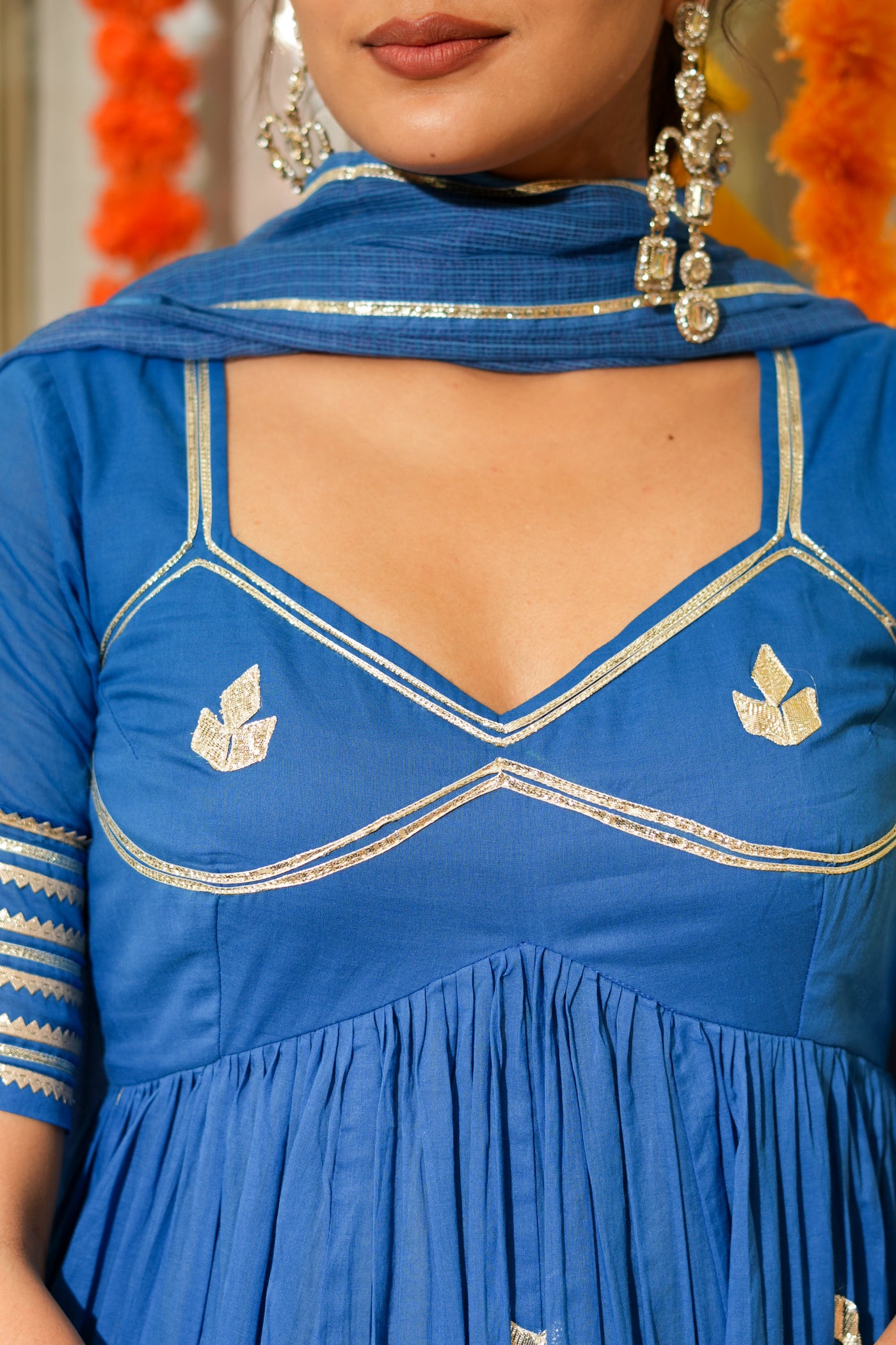 BLUE AANGI ANARKALI SET OF 3