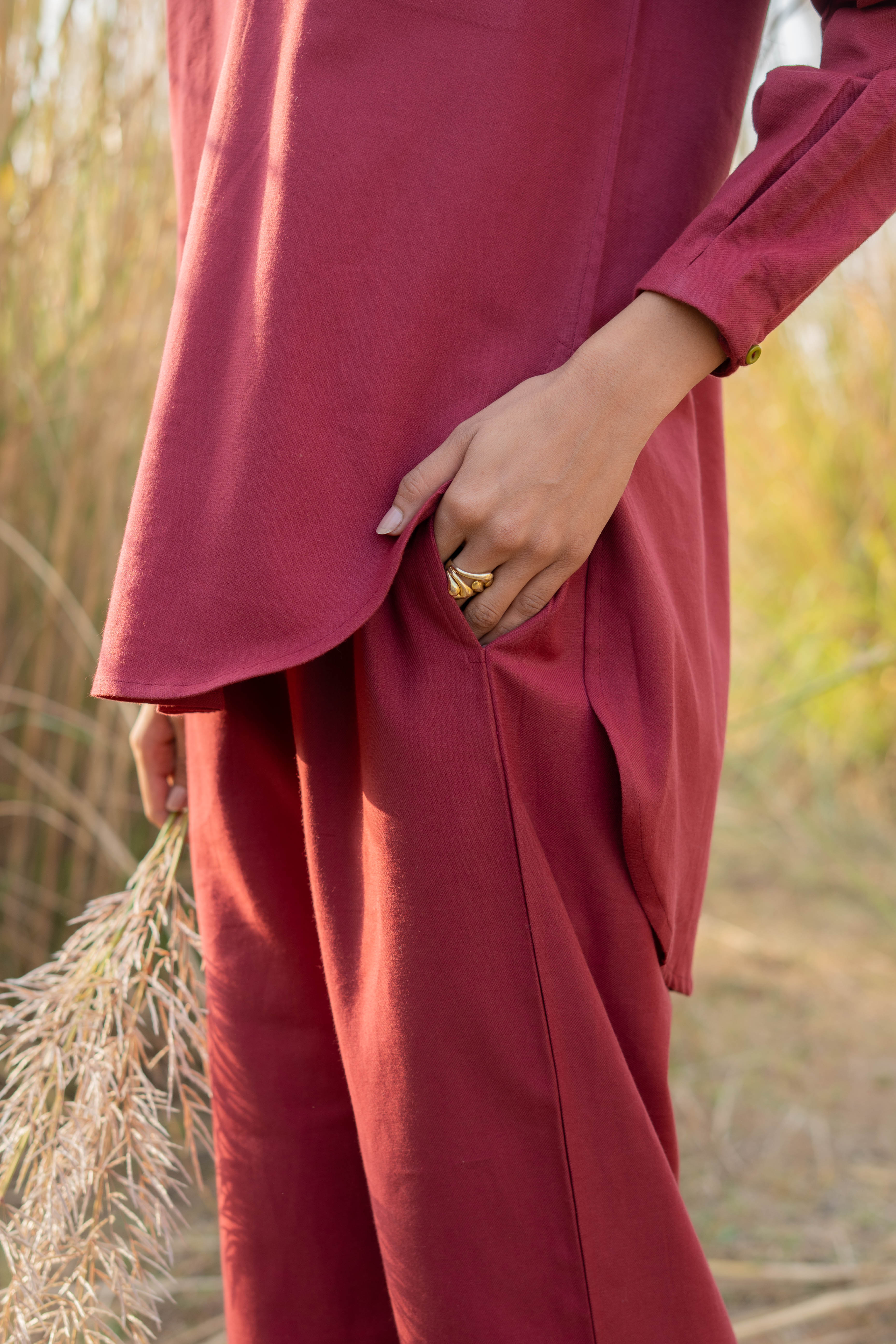 MAROON NIVRA CO-ORD SET OF 2