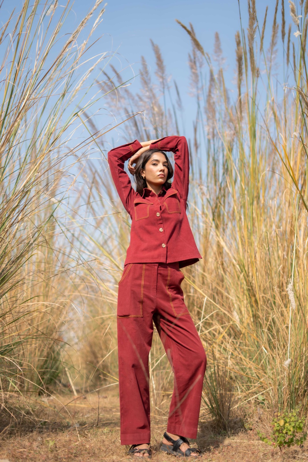MAROON AERIS PANT