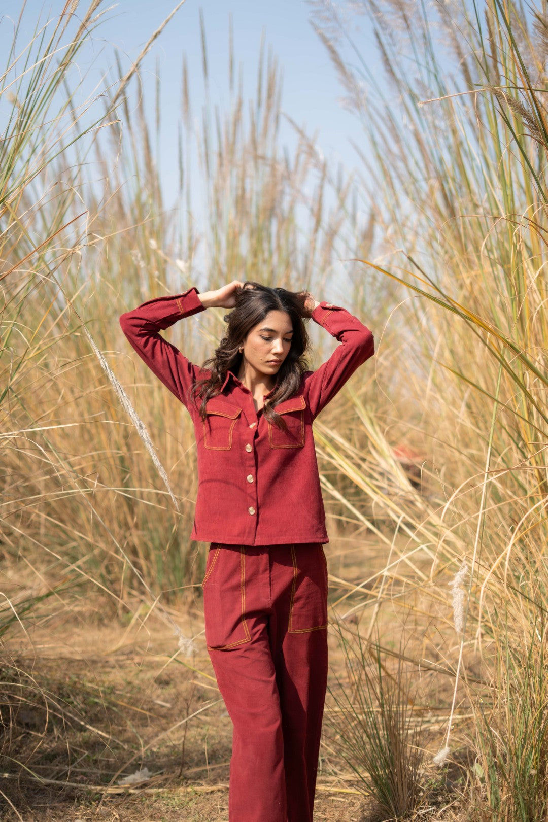 MAROON AERIS PANT
