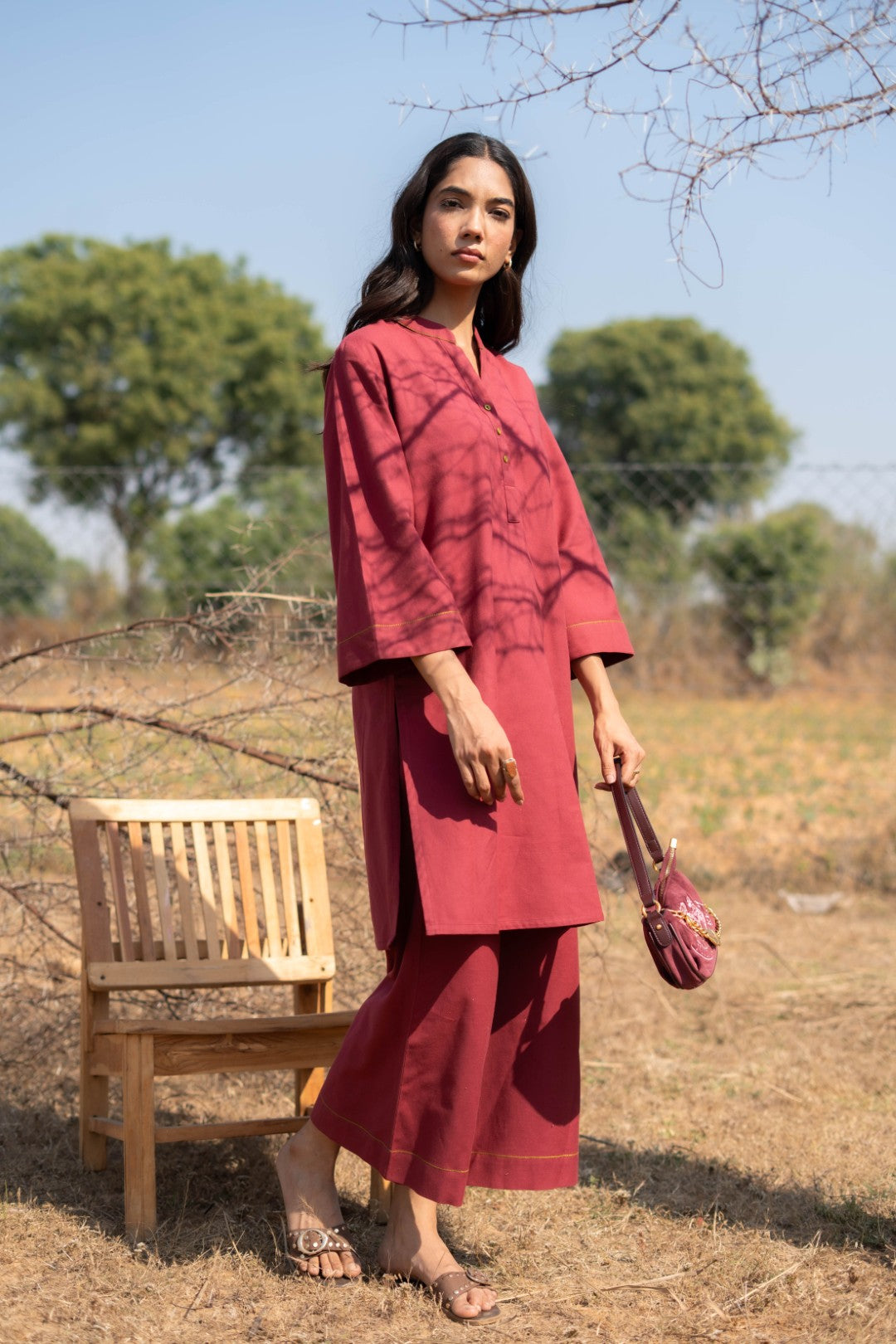 MAROON KYRO KURTA SET OF 2