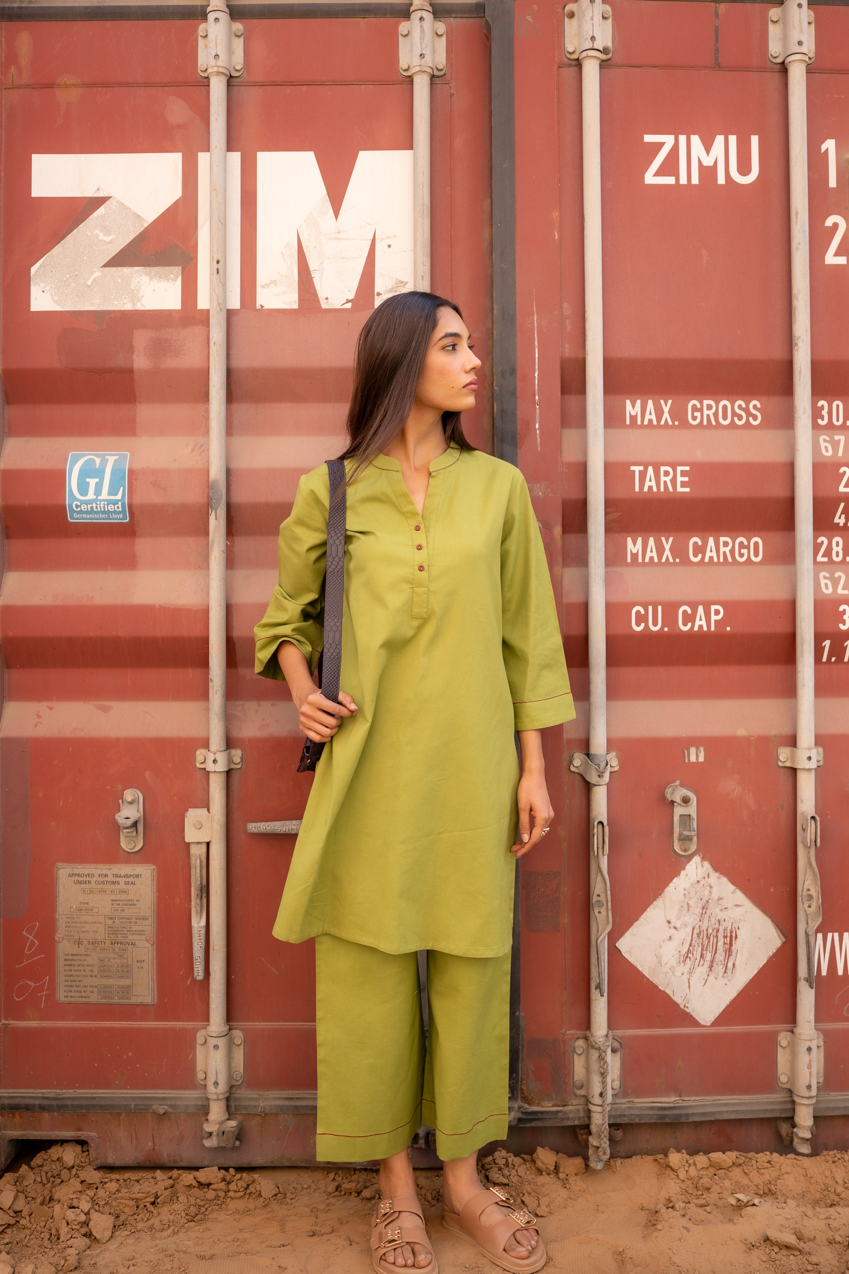 OLIVE KYRO KURTA SET OF 2