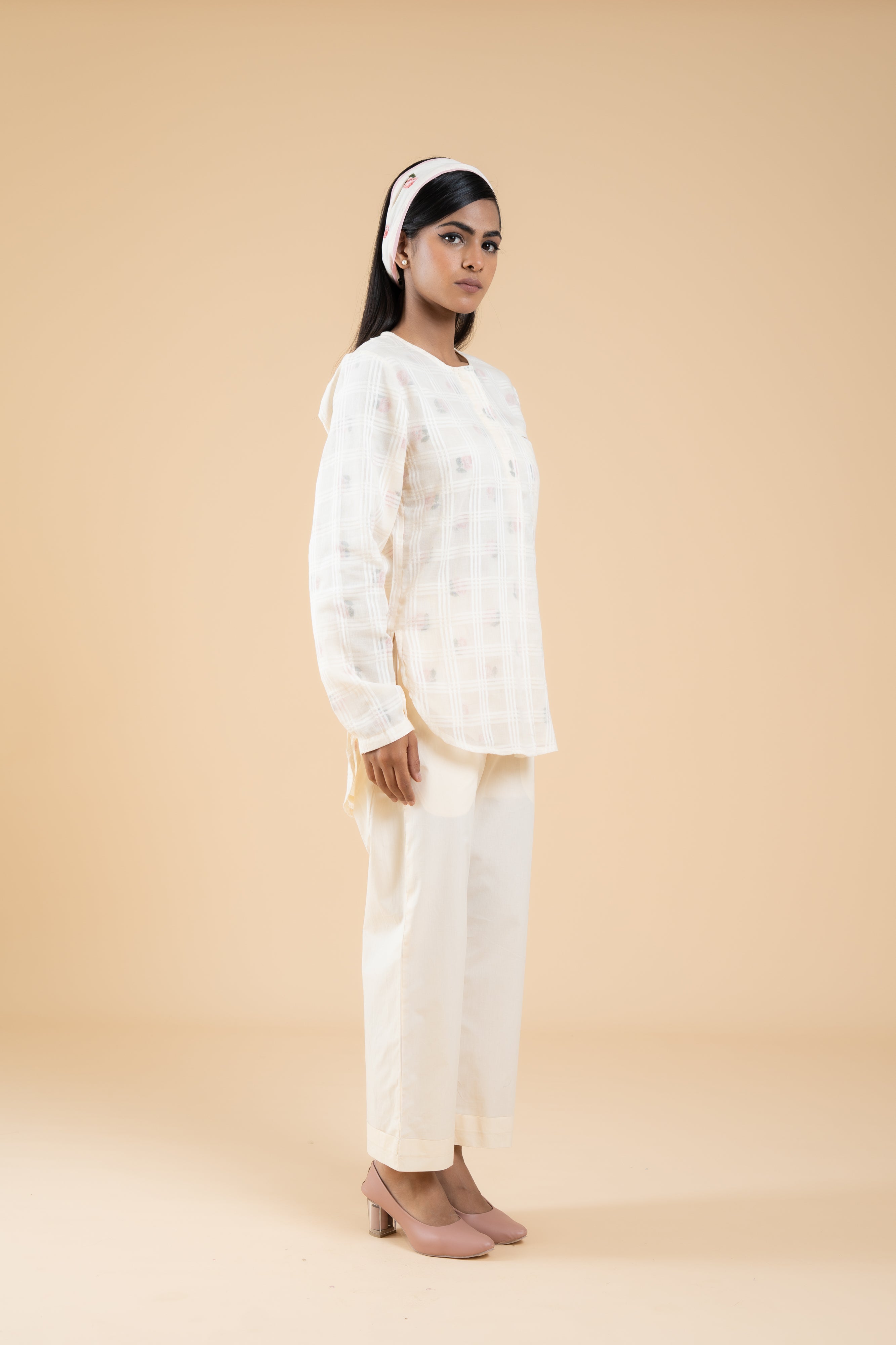 OFF WHITE GULBAGH CO-ORD SET SET OF 2