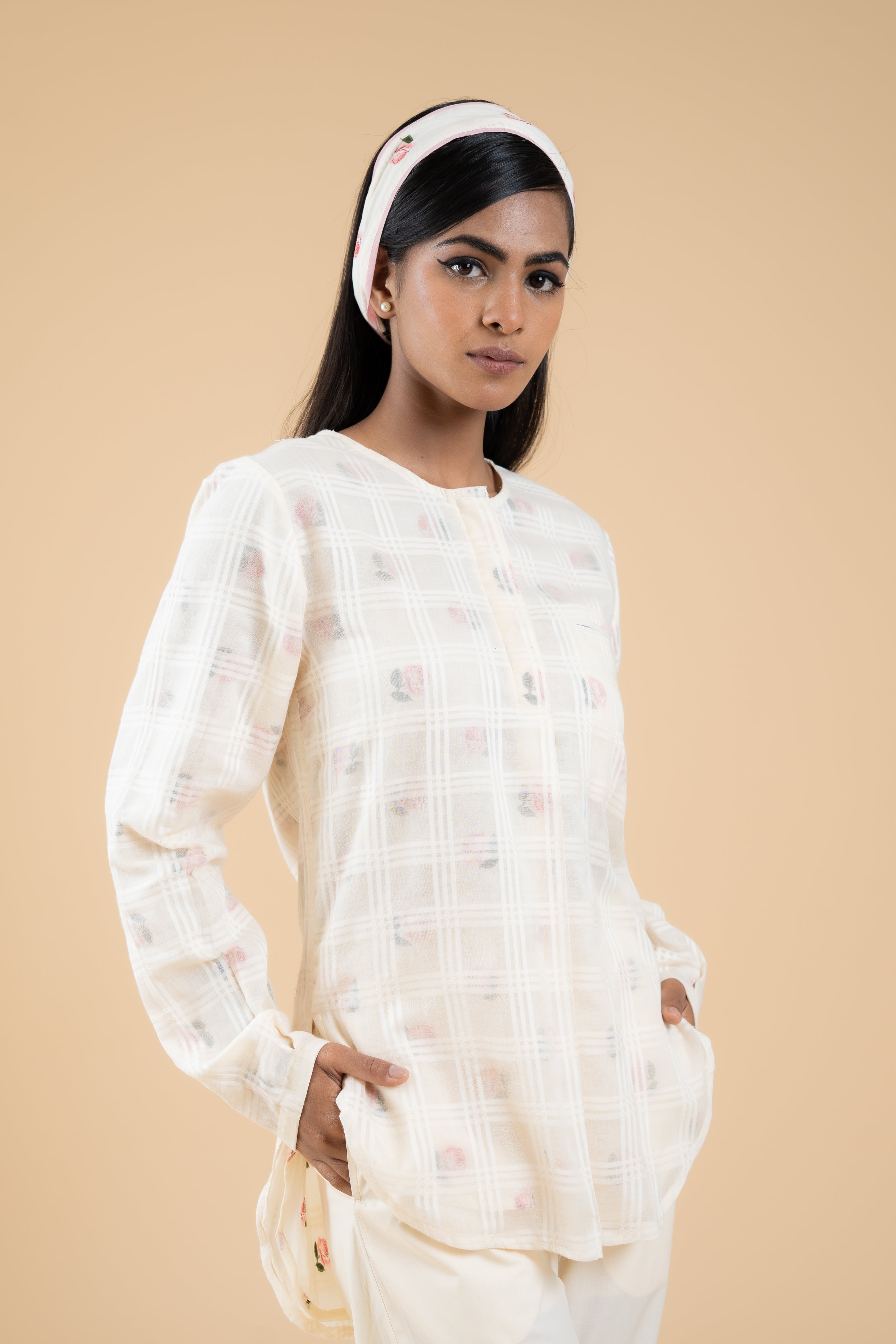 OFF WHITE GULBAGH CO-ORD SET SET OF 2