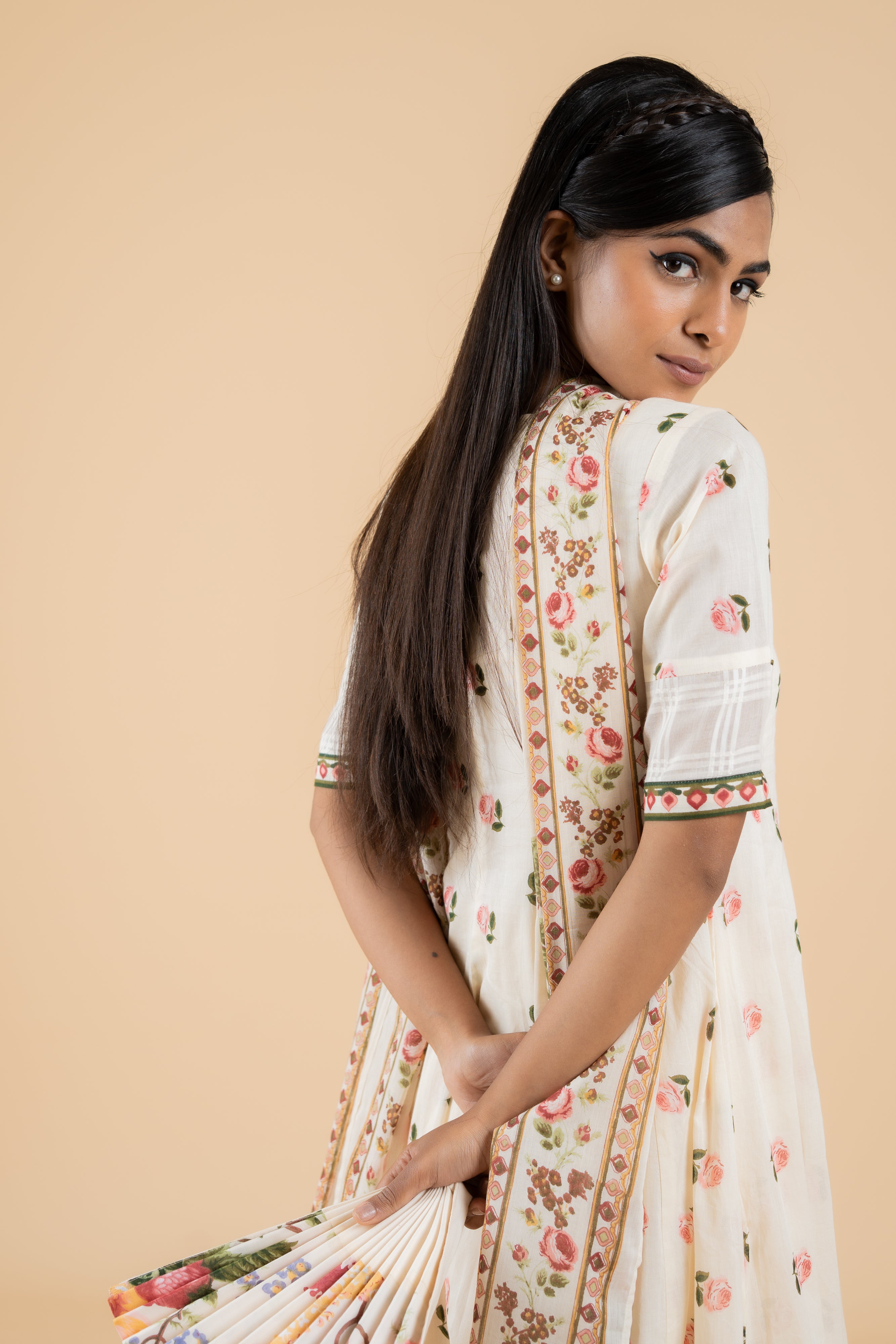 OFF WHITE GULABO ANARKALI SET OF 3