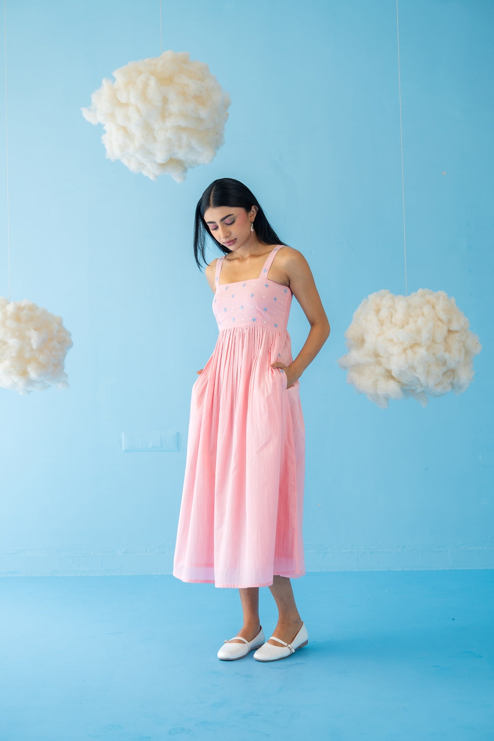BABY PINK BLUSH DRESS