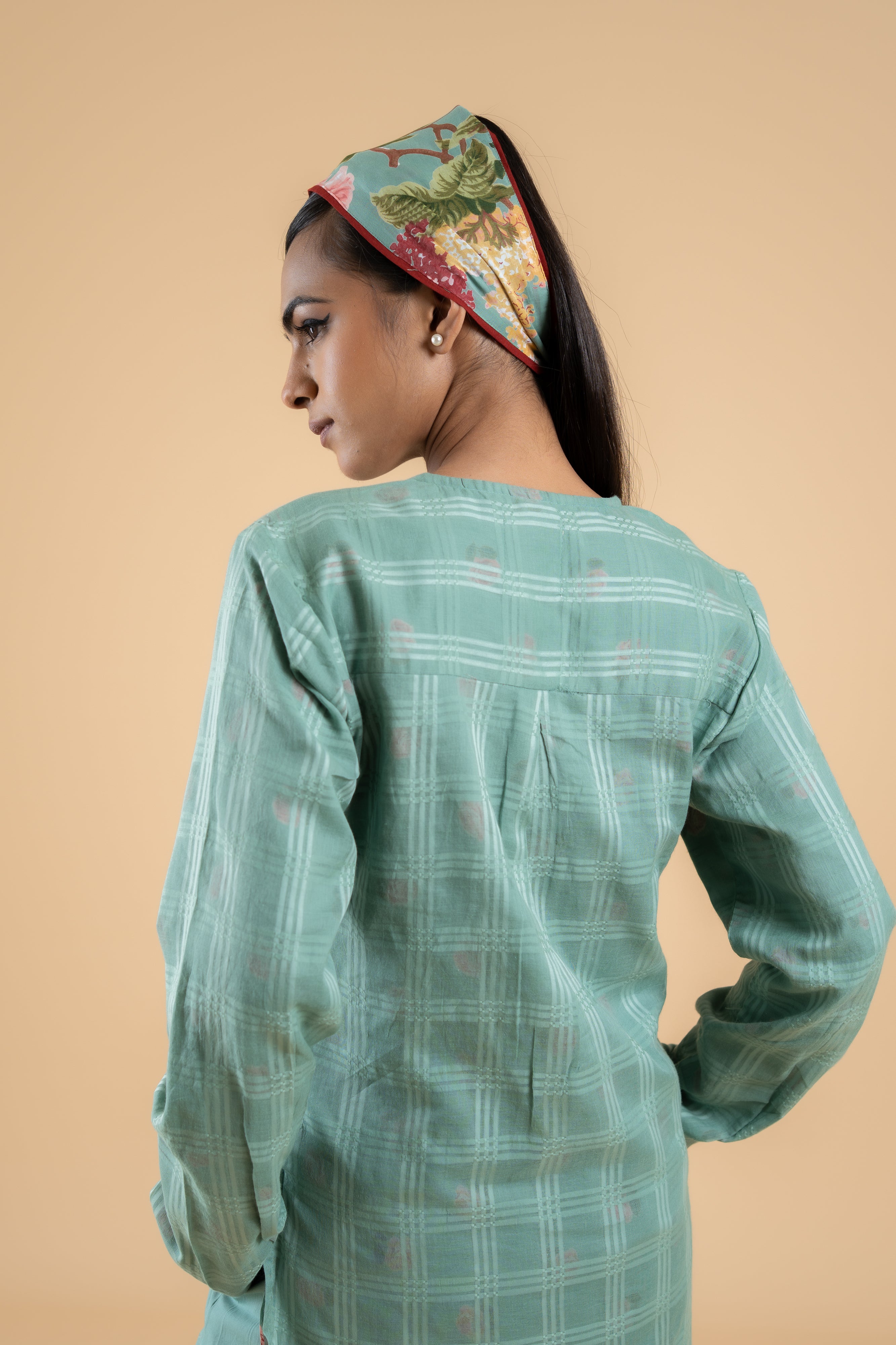 SAGE GREEN GULBAGH CO-ORD SET SET OF 2