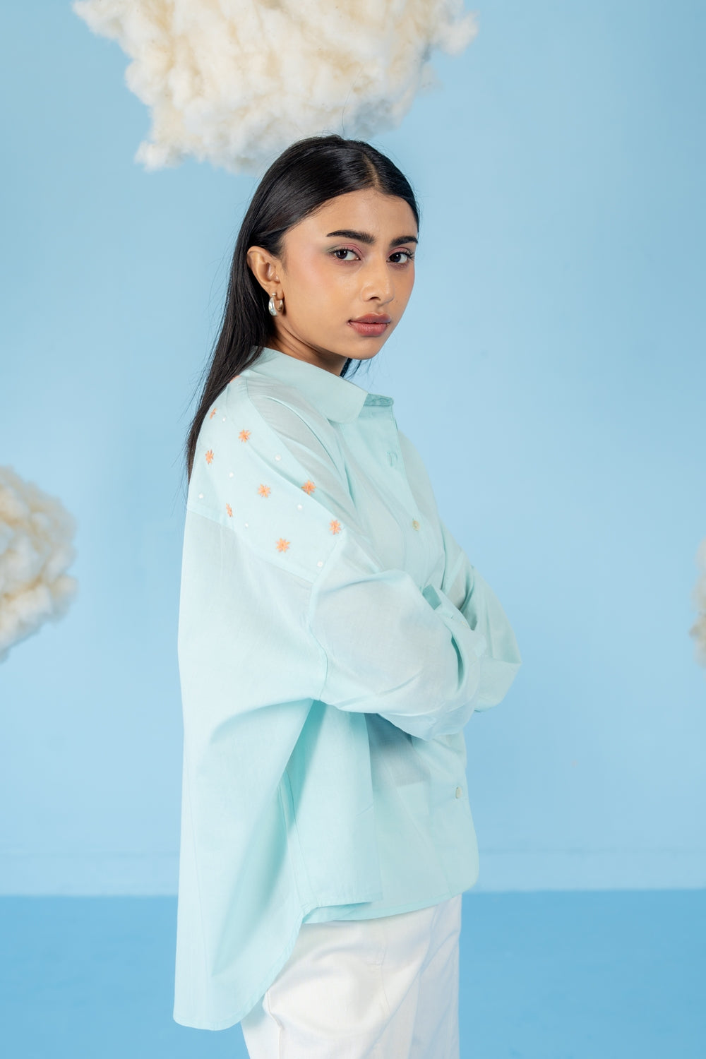 SKY BLUE BLUEBERRY SHIRT