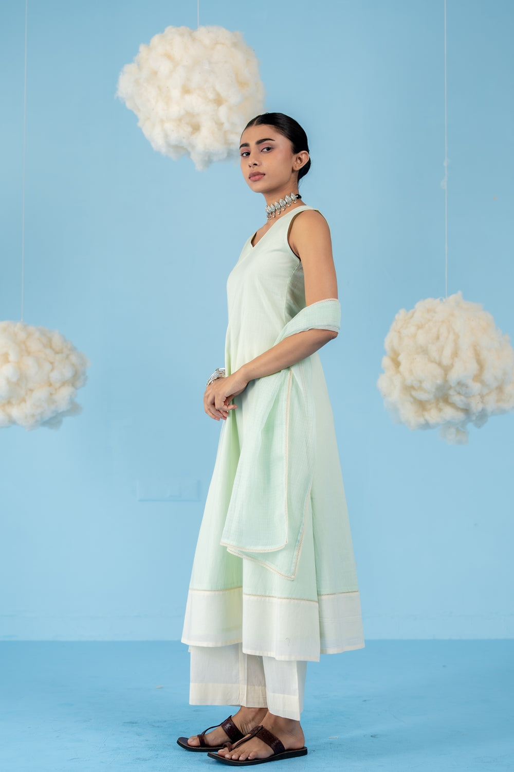 MINT GREEN KIWI KURTA SET OF 3