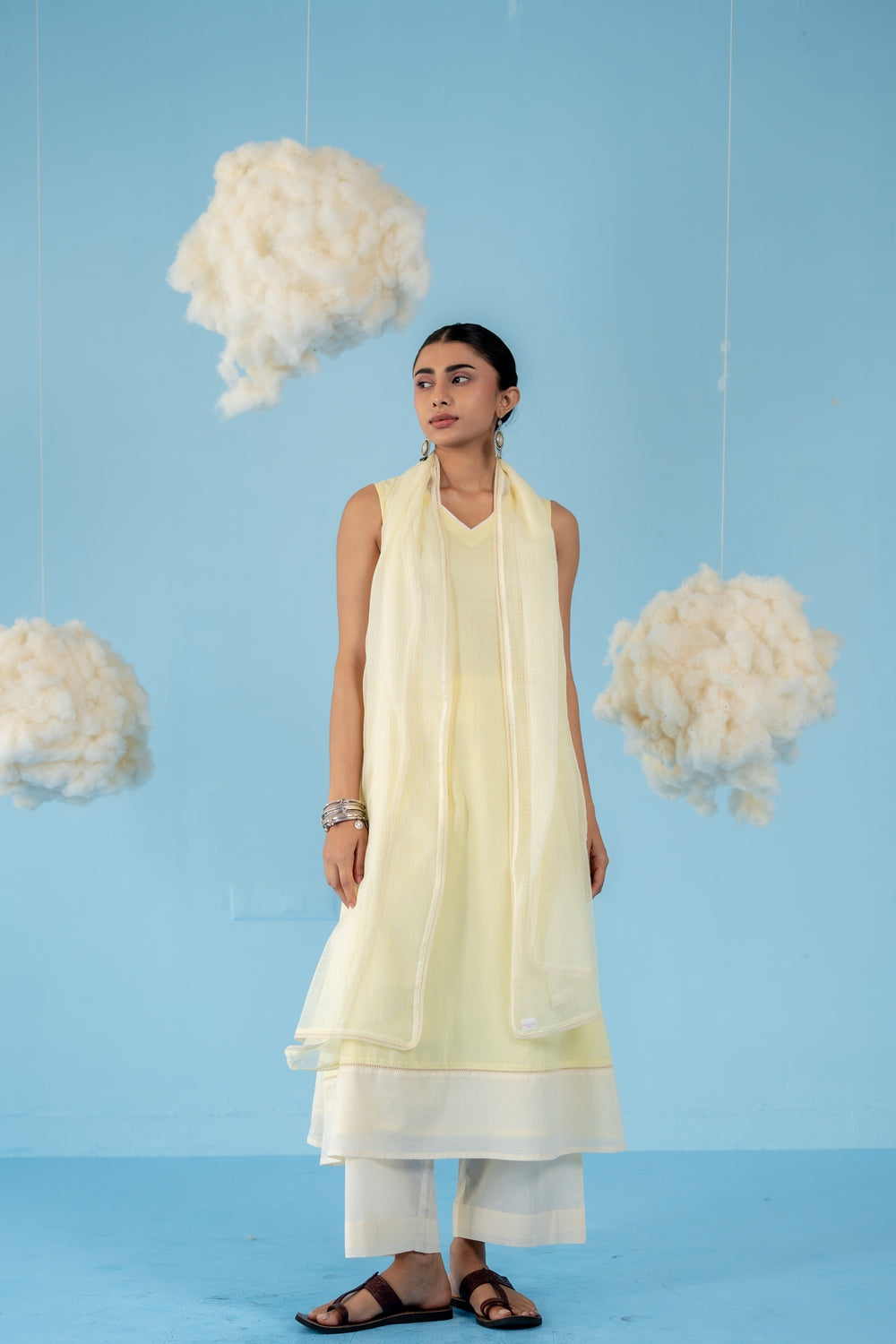 BUTTER YELLOW HONEY KURTA SET OF 3