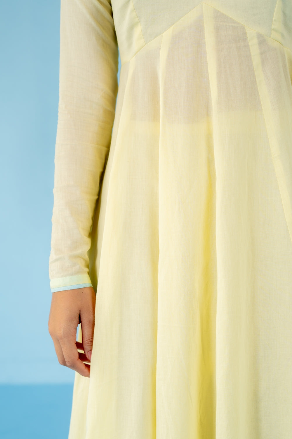 BUTTER YELLOW MANGO ANARKALI SET OF 3