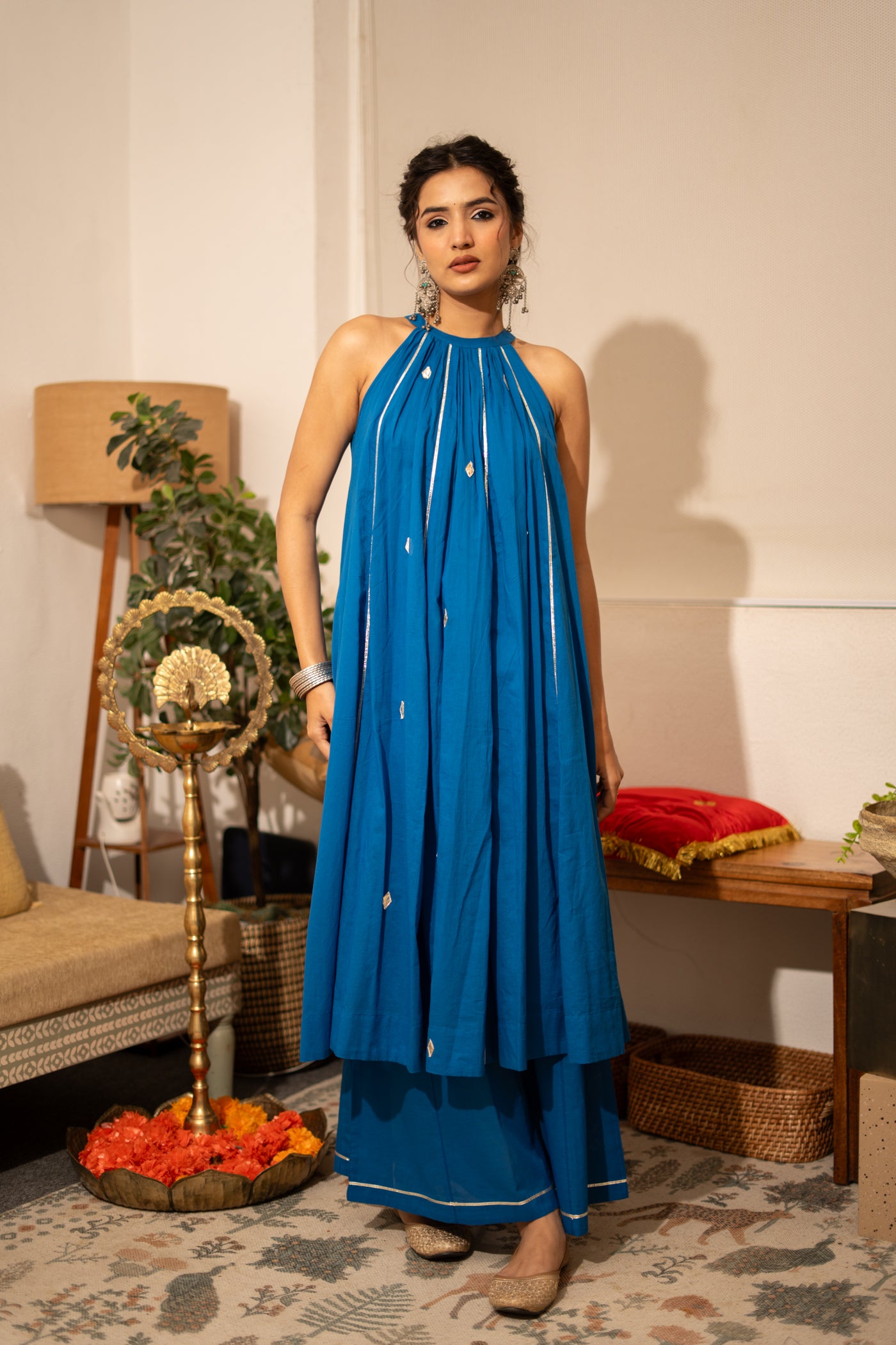 BLUE VARNIKA KURTA SET OF 2