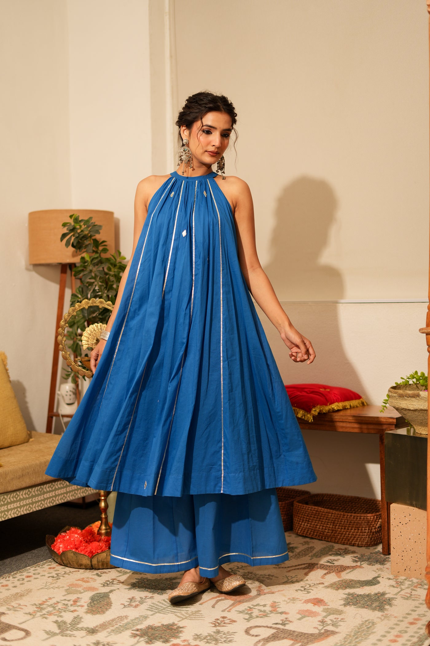 BLUE VARNIKA KURTA SET OF 2