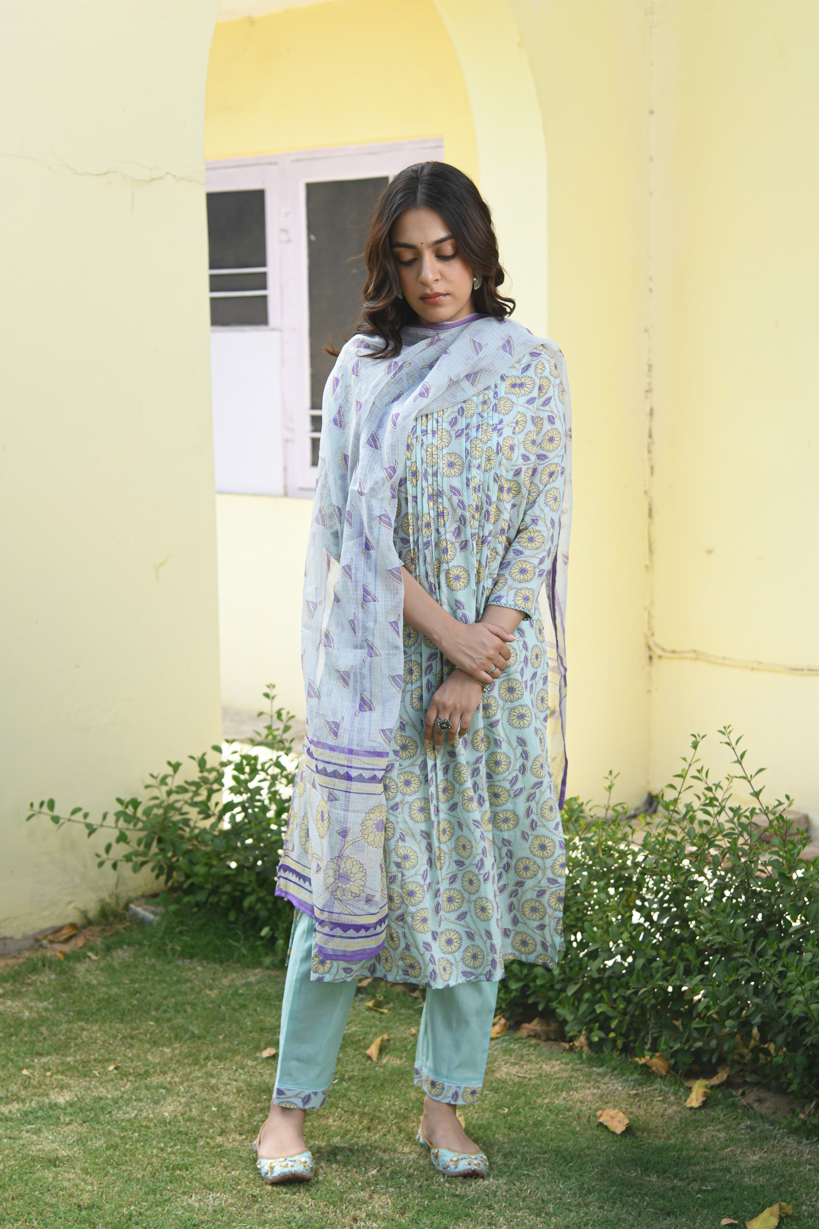 MANDARA KURTA PANT SET OF 3