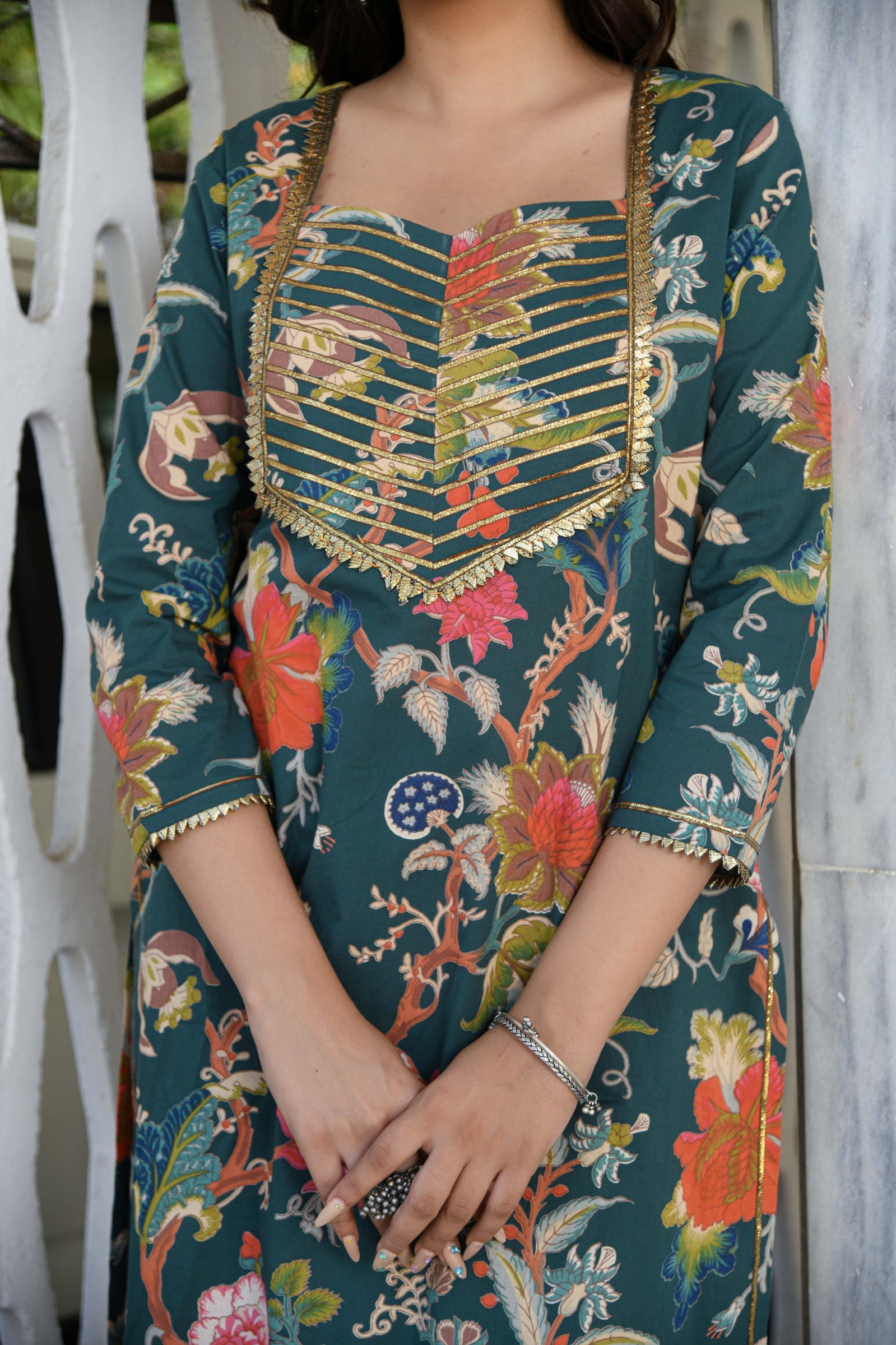 HARITHA KURTA -PANT SET OF 3