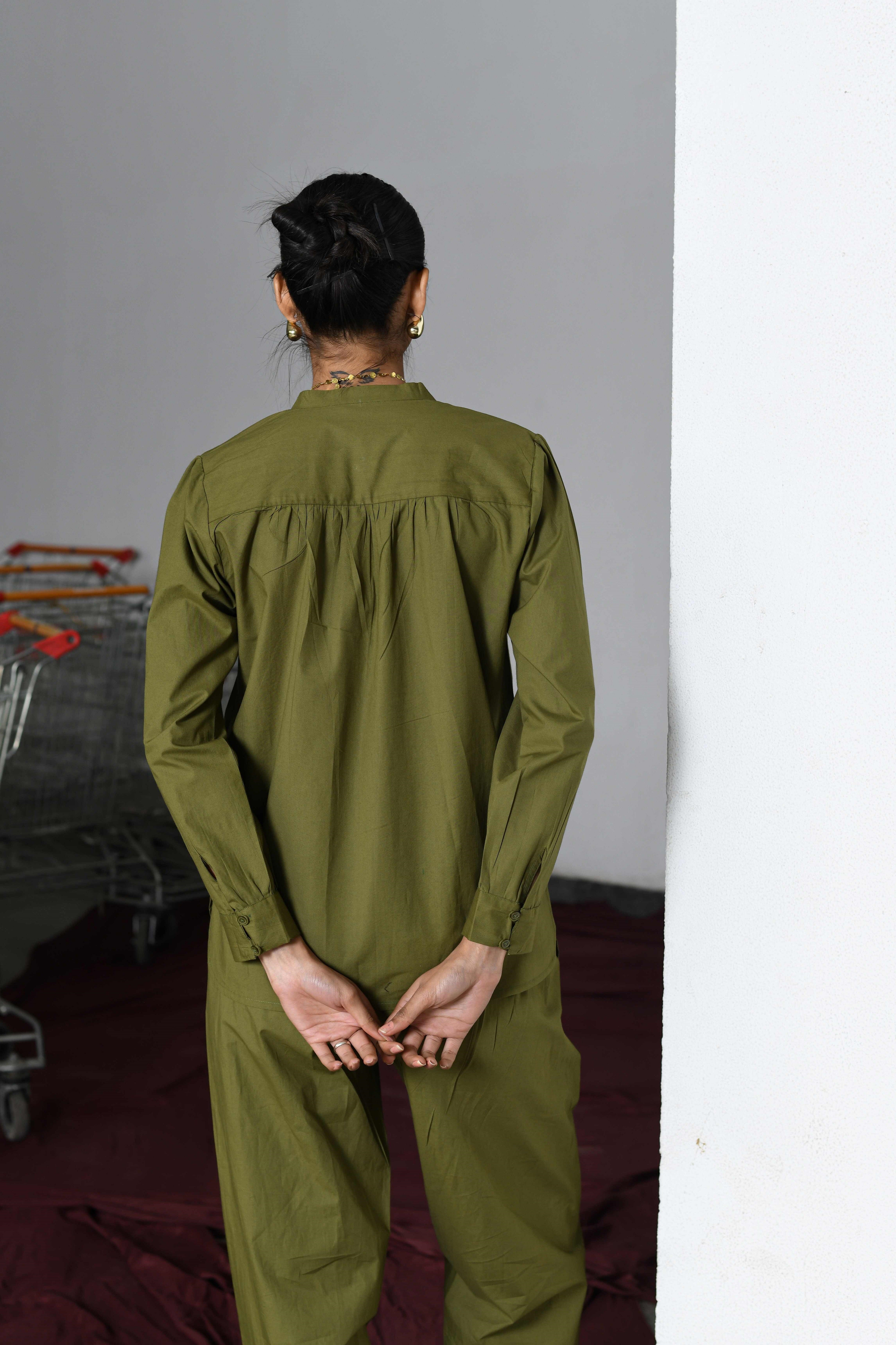 OLIVE CLASSIC CO-ORD SET