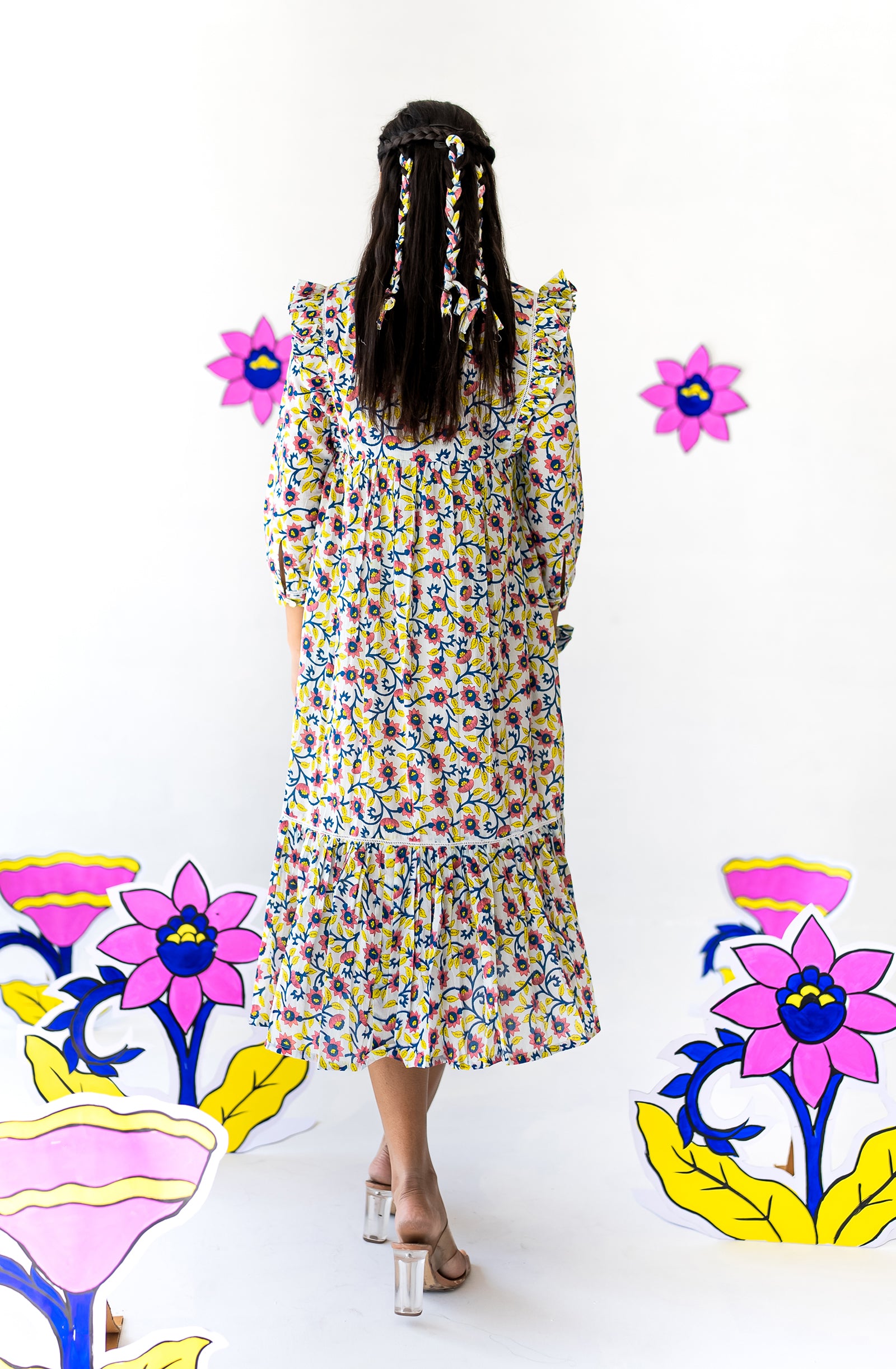 Bloom Tie Up Dress