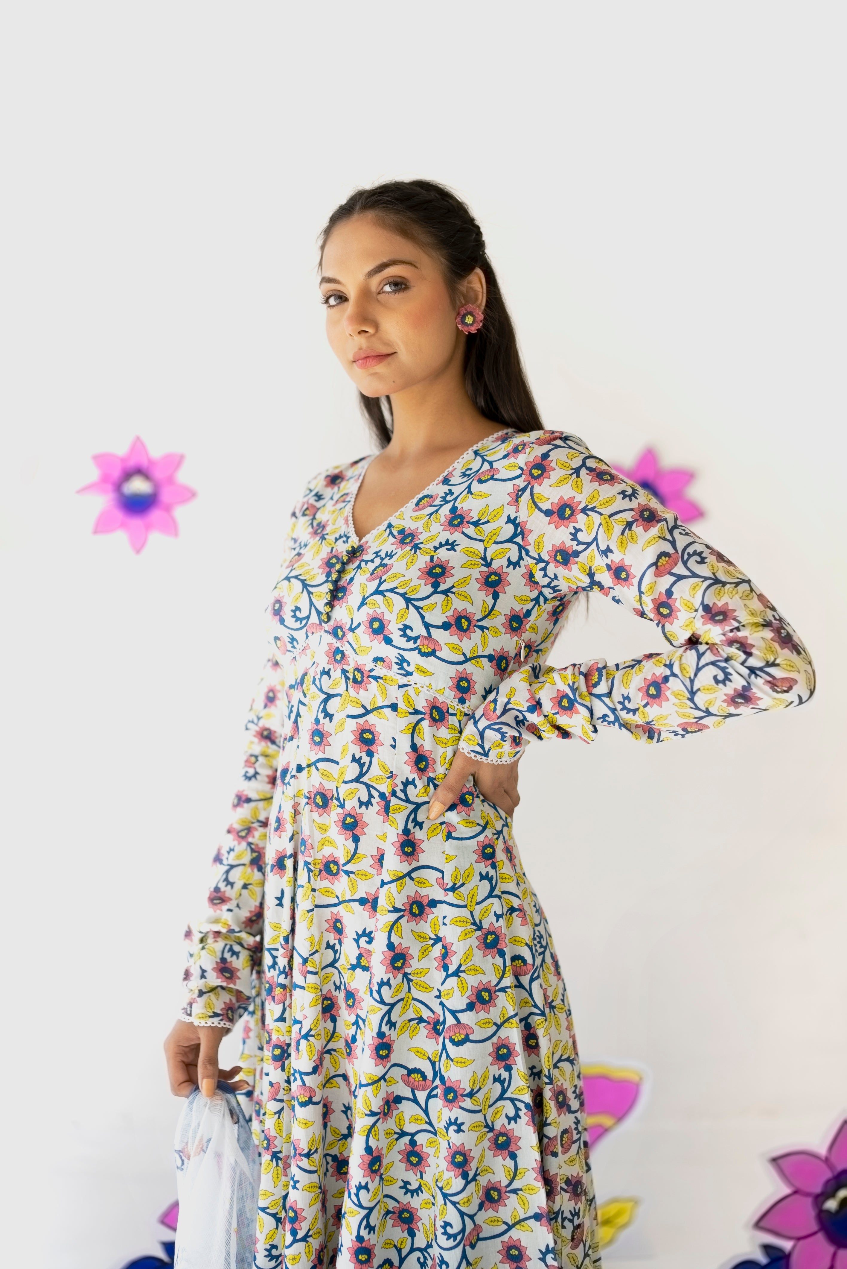 Bloom Anarkali Set