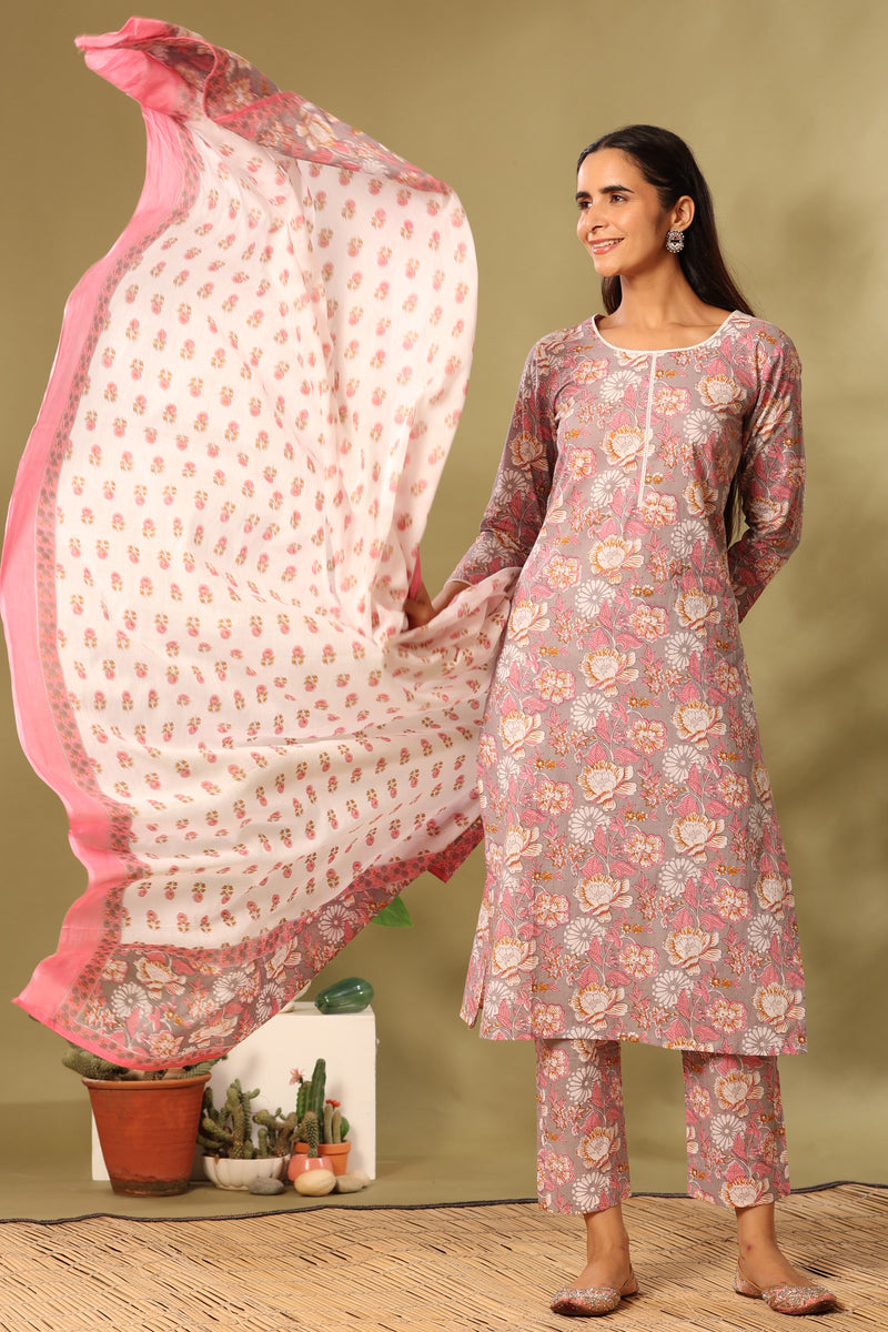 Pink white straight suit set – PINKCACTII