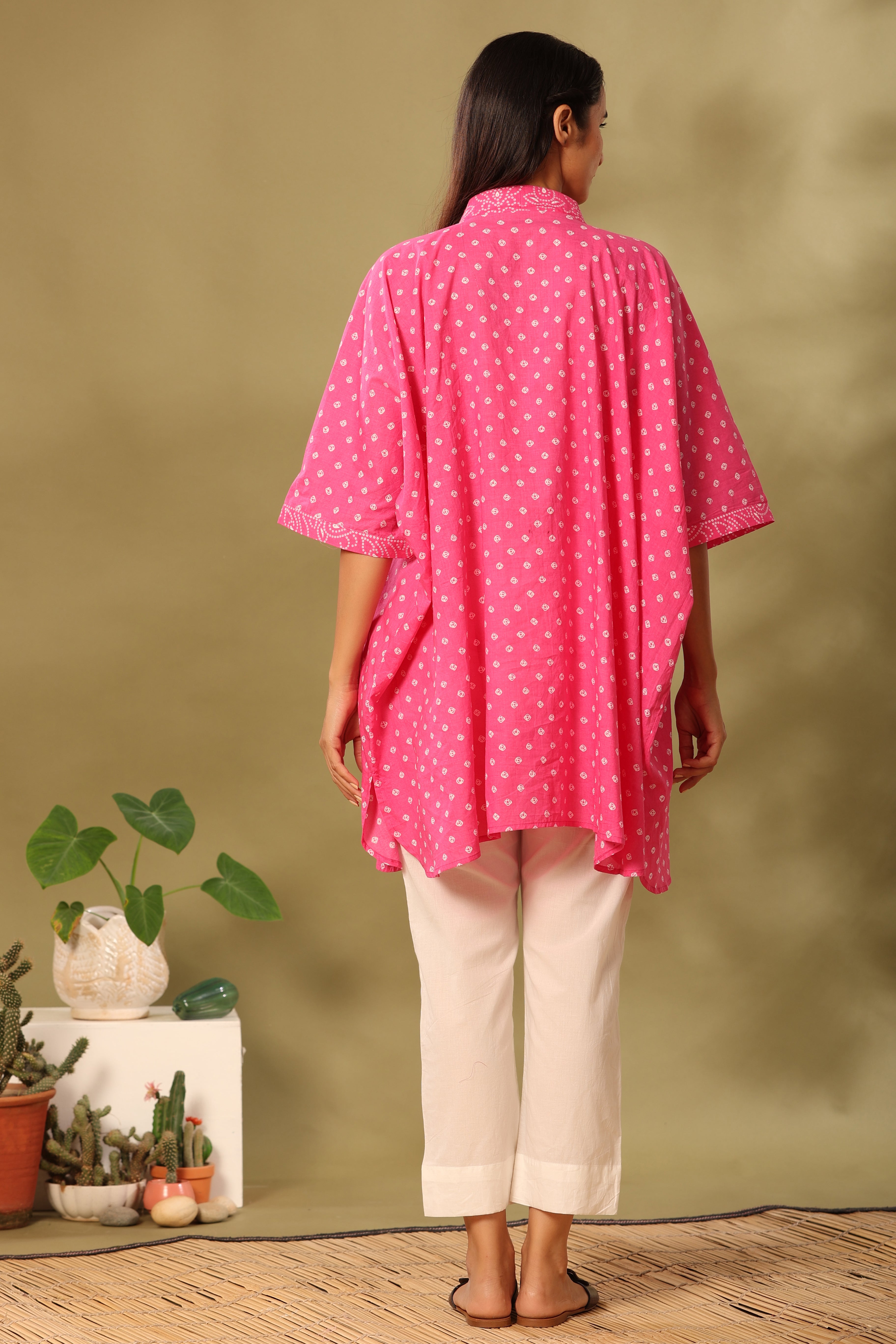 Fuschia loose shirt