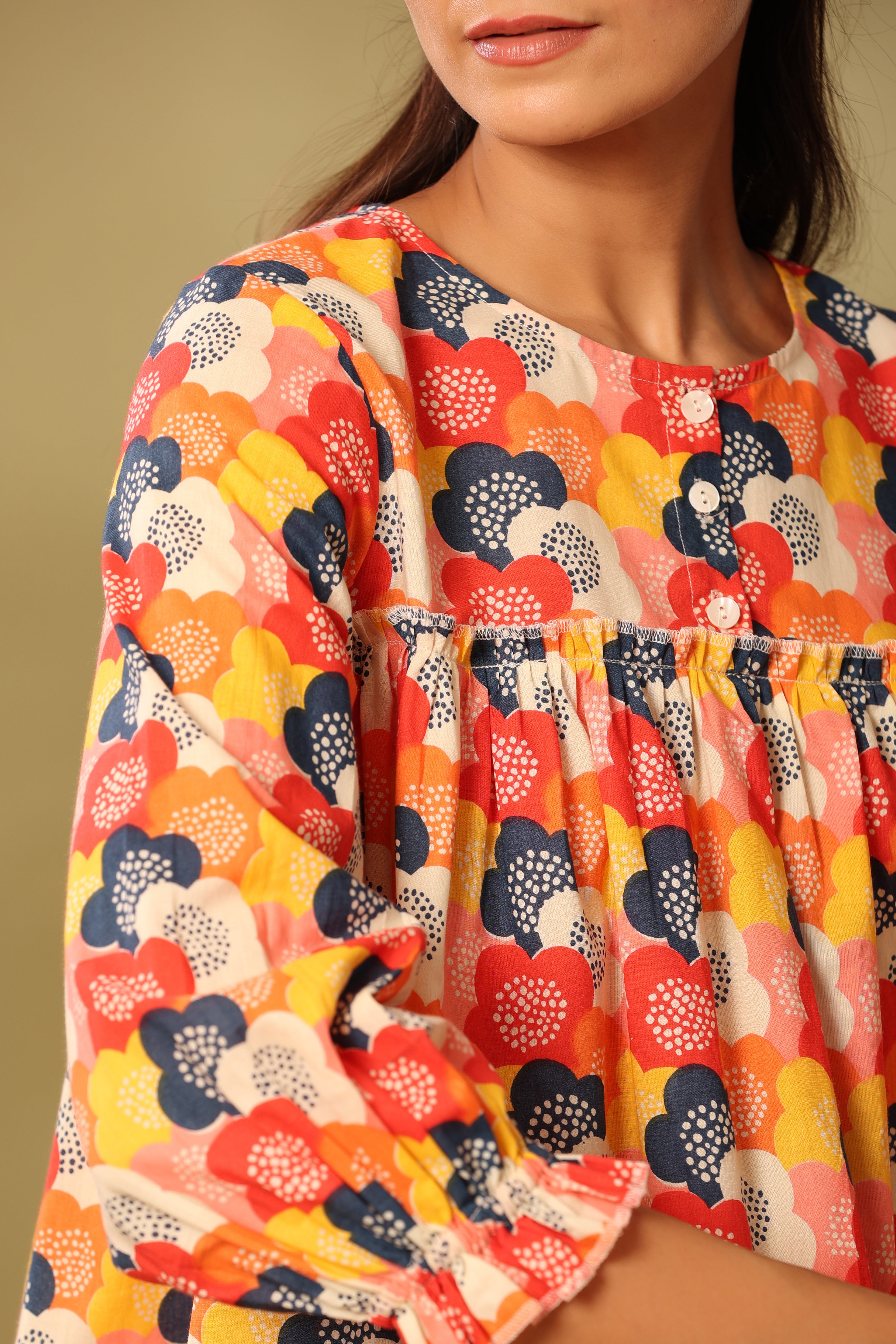 Multi color top