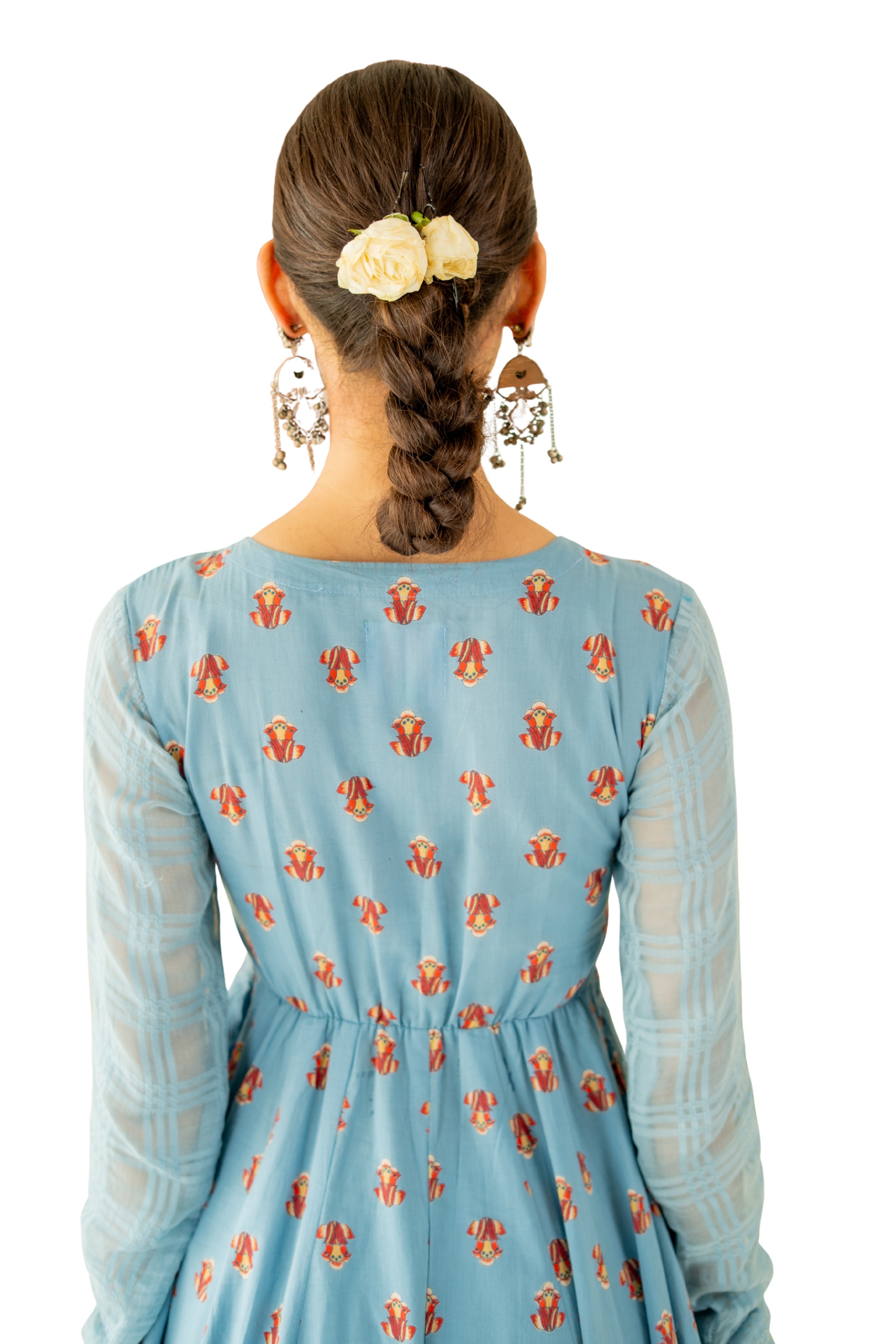 HERITAGE BLUE MRIDUL ANARKALI SET OF 3