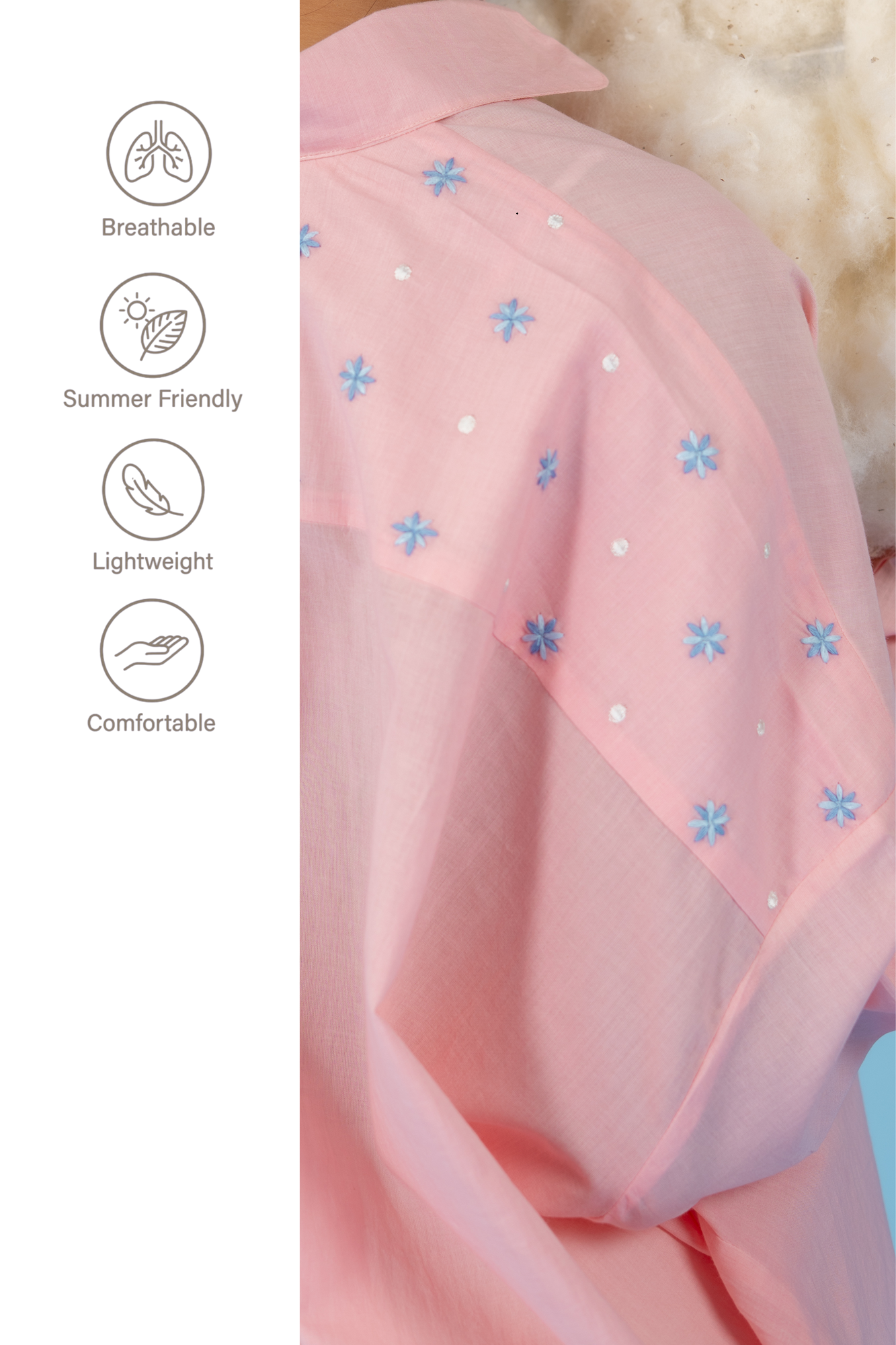 BABY PINK  PEACH SHIRT