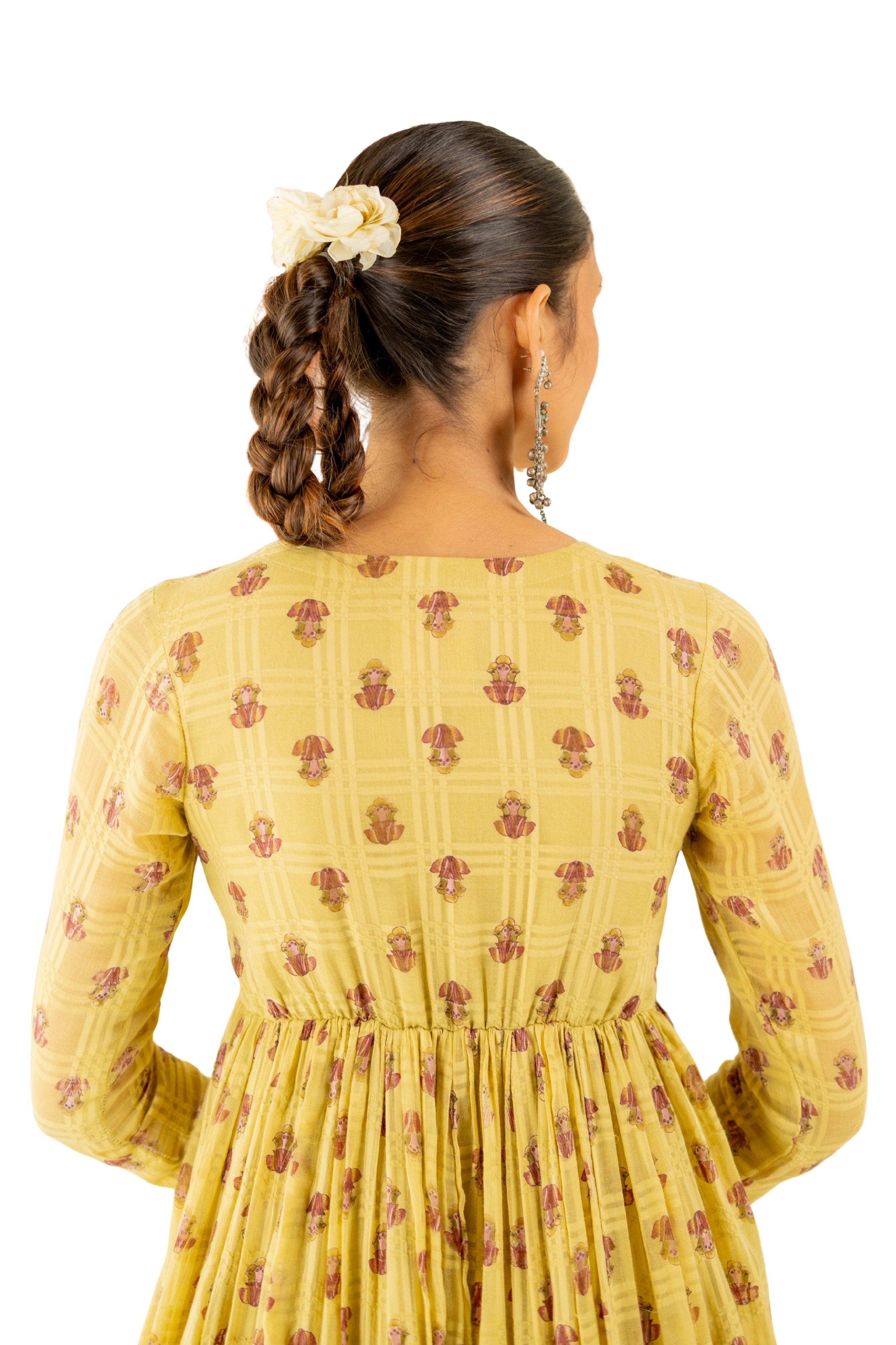 WARM OLIVE BOOND ANARKALI SET OF 3