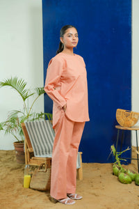 SALMON ELEGANT CO-ORD SET