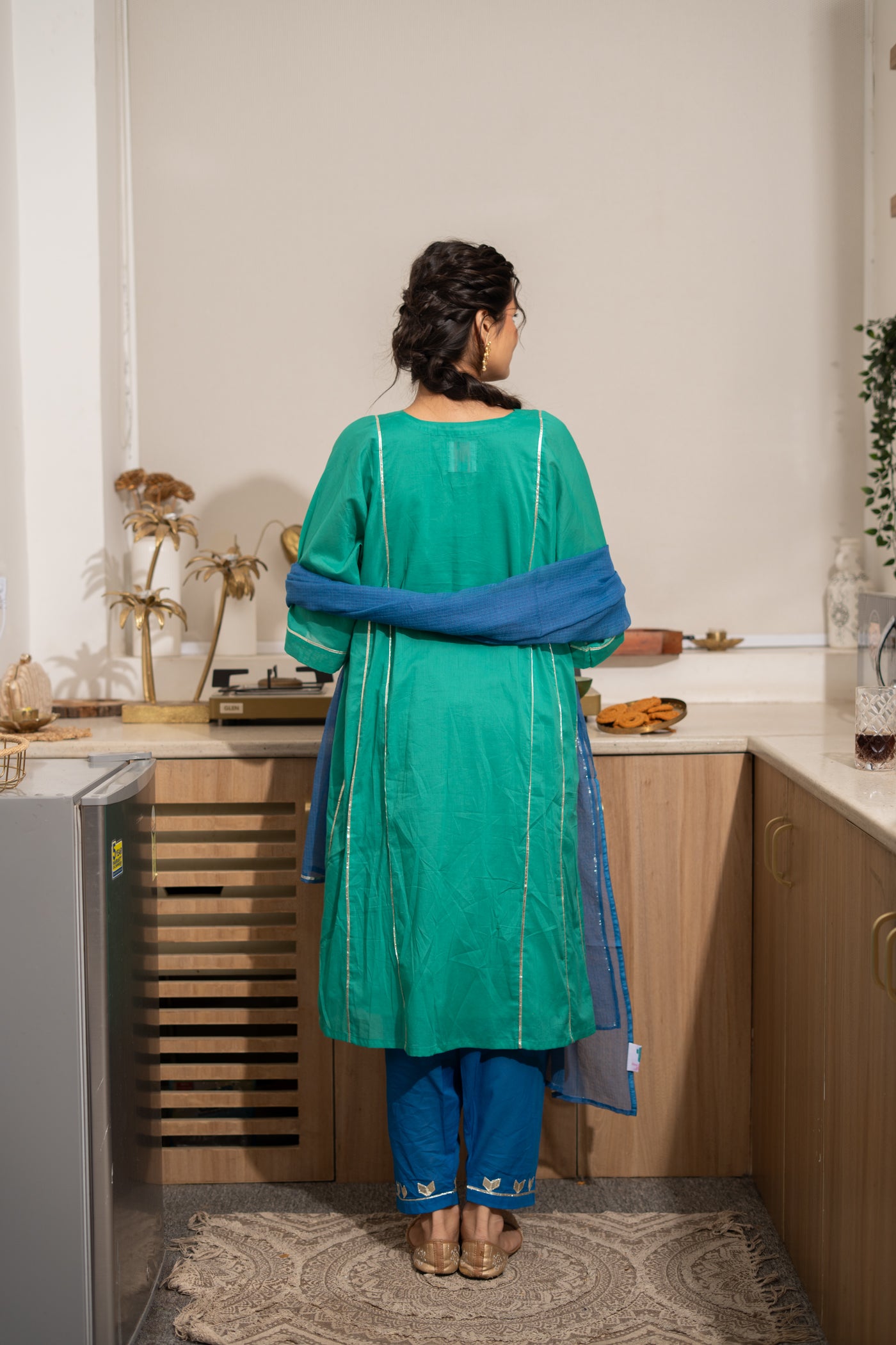 TEAL GULNAAR KURTA SET OF 4