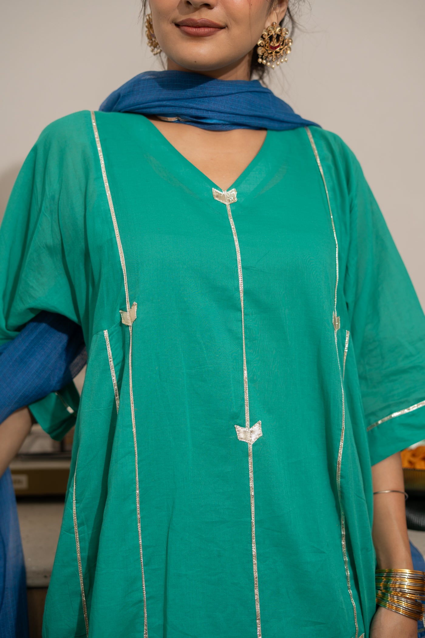 TEAL GULNAAR KURTA SET OF 4