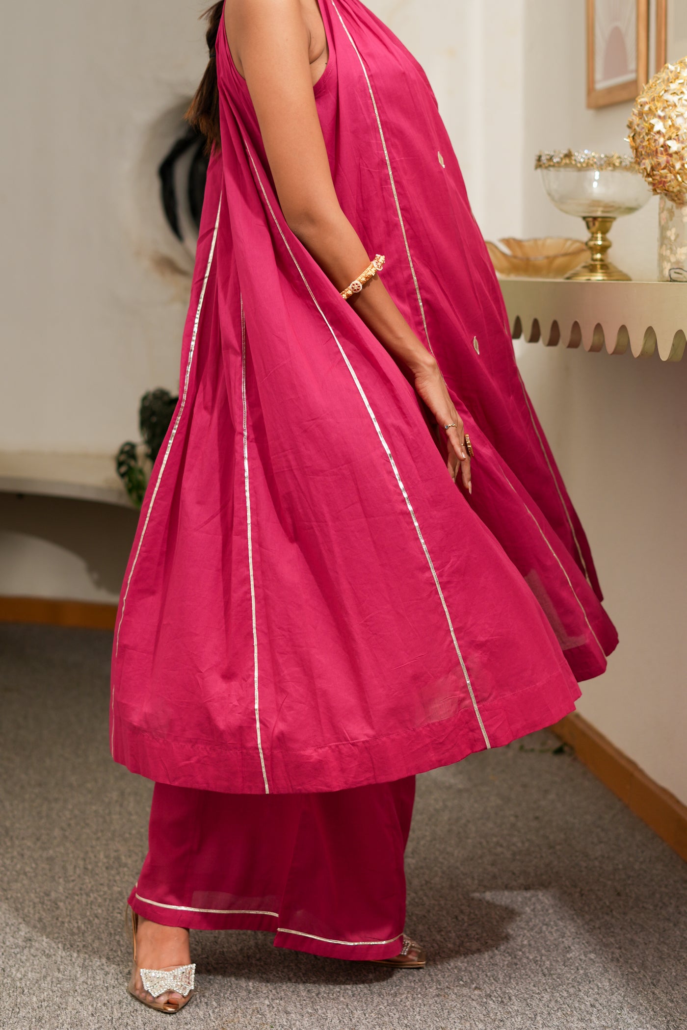 PINK VARNIKA KURTA SET OF 2
