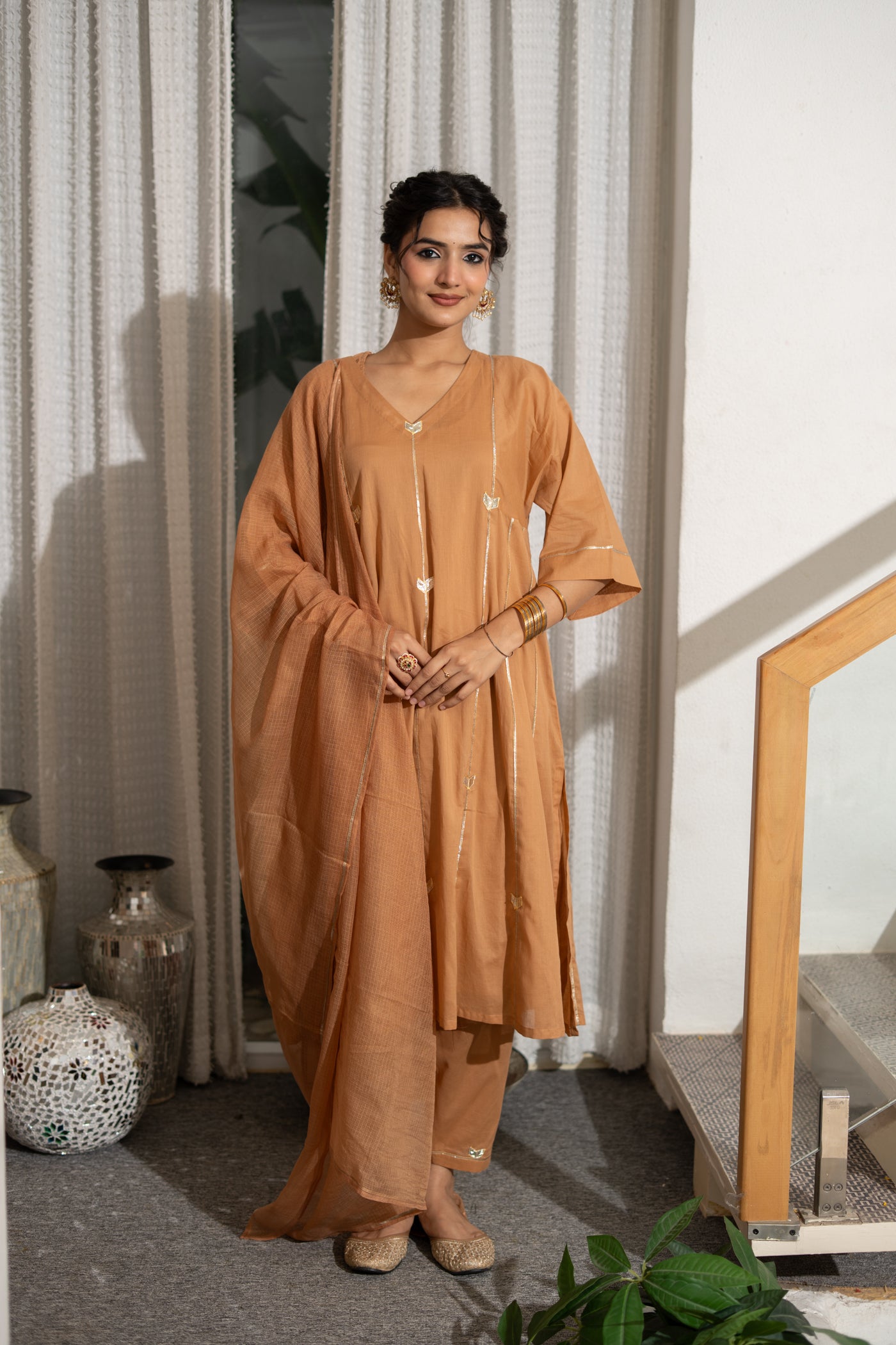 MOCHA GULNAAR KURTA SET OF 4