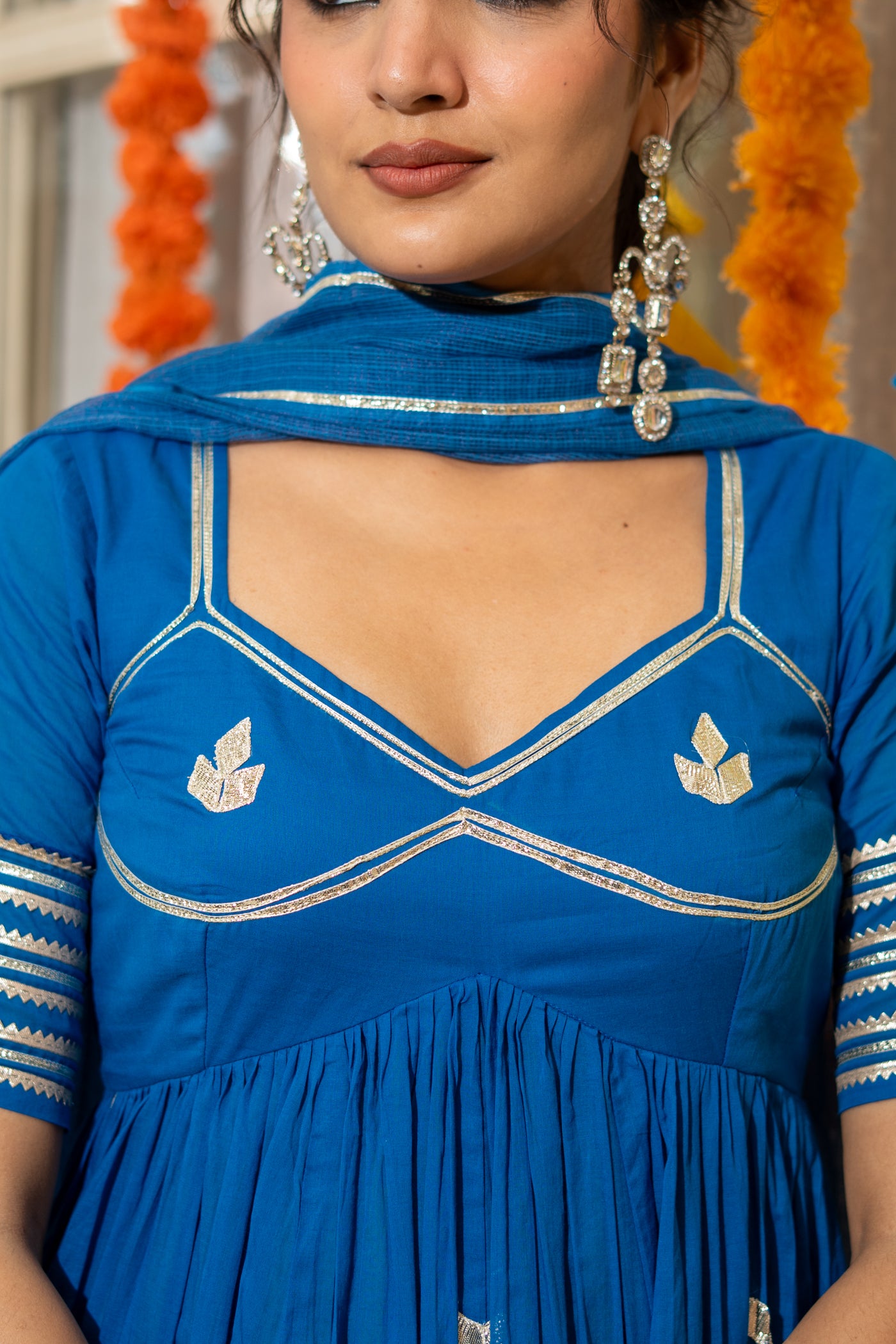 BLUE AANGI ANARKALI SET OF 3
