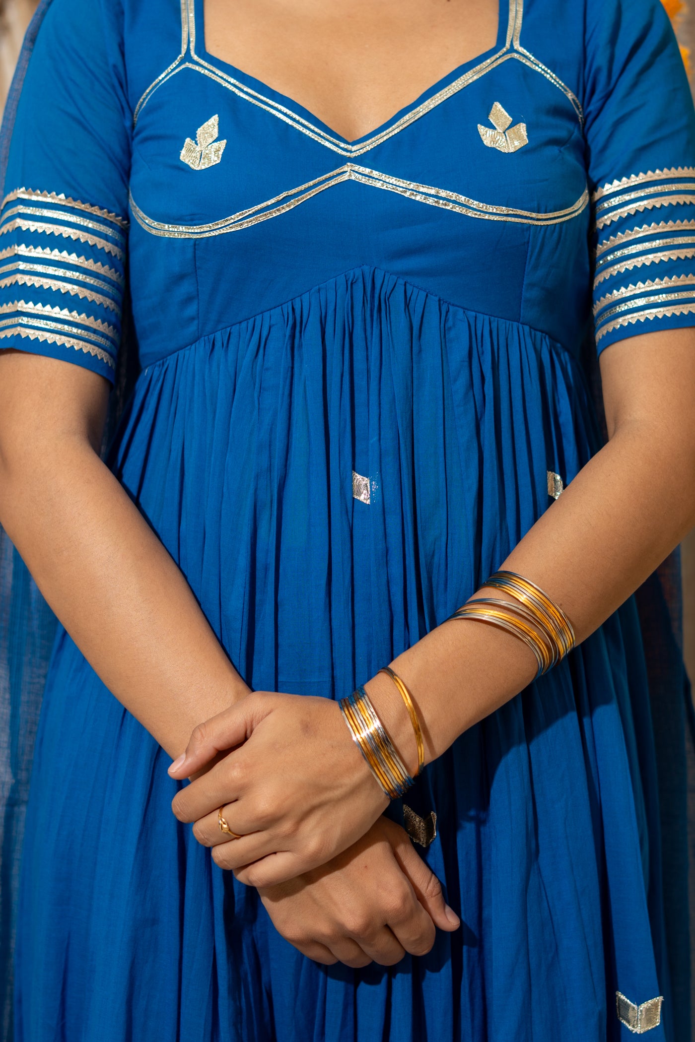 BLUE AANGI ANARKALI SET OF 3