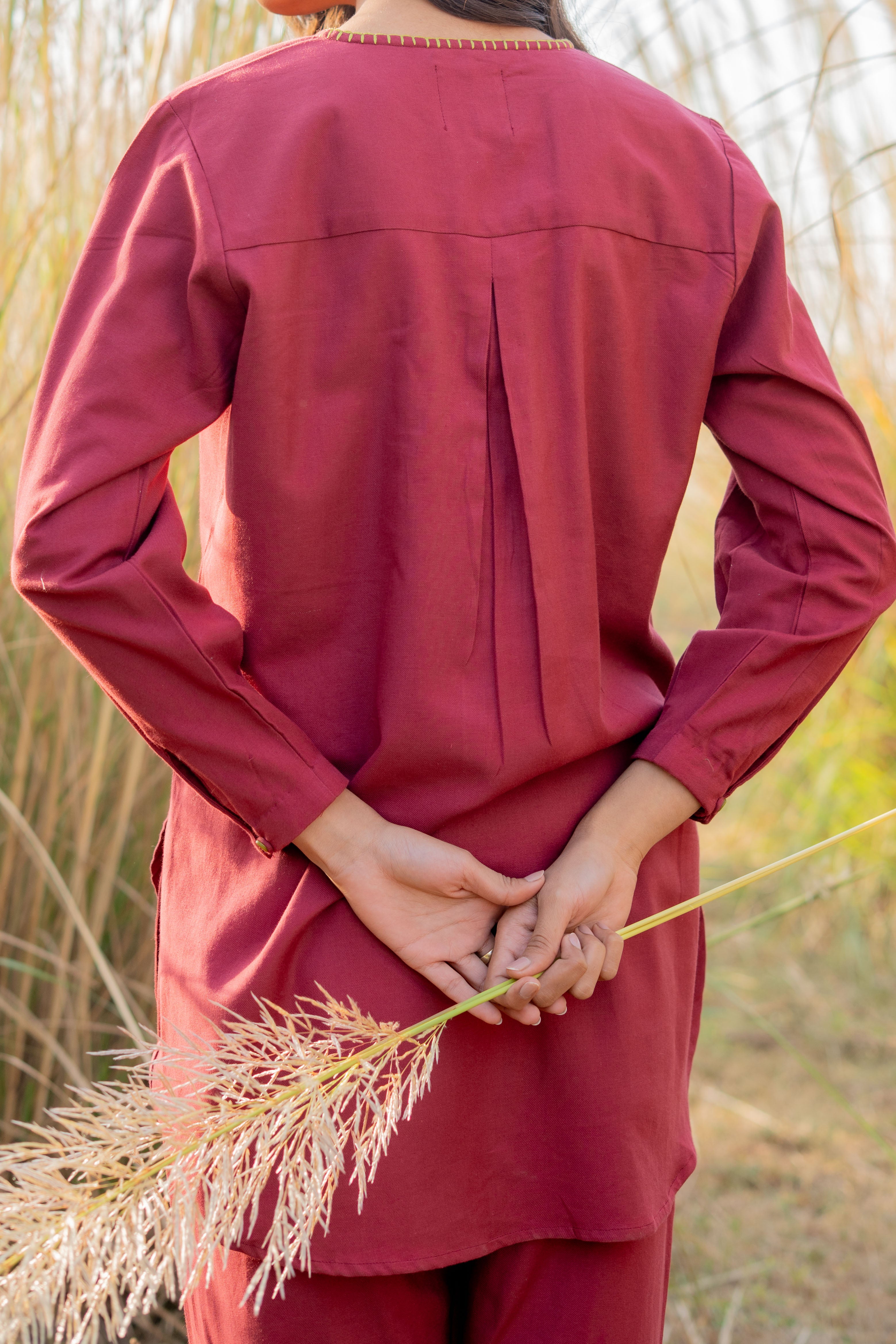 MAROON NIVRA CO-ORD SET OF 2