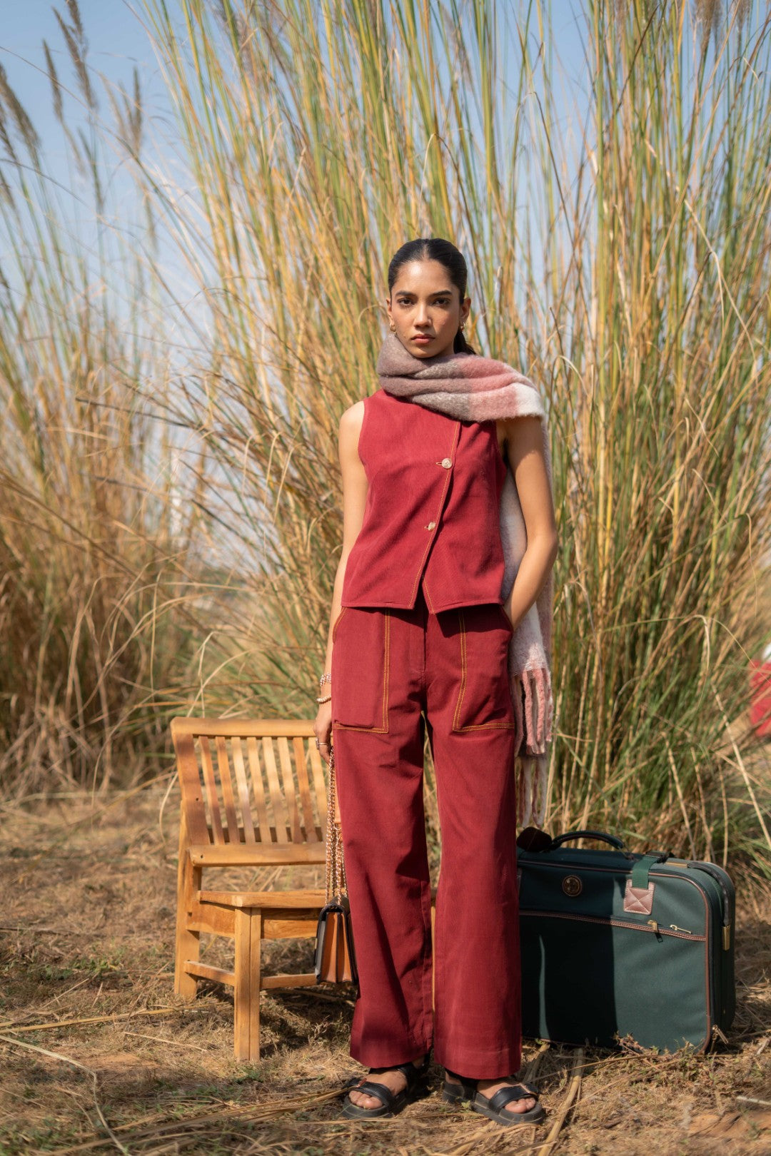 MAROON NEXIS CO-ORD SET OF 2