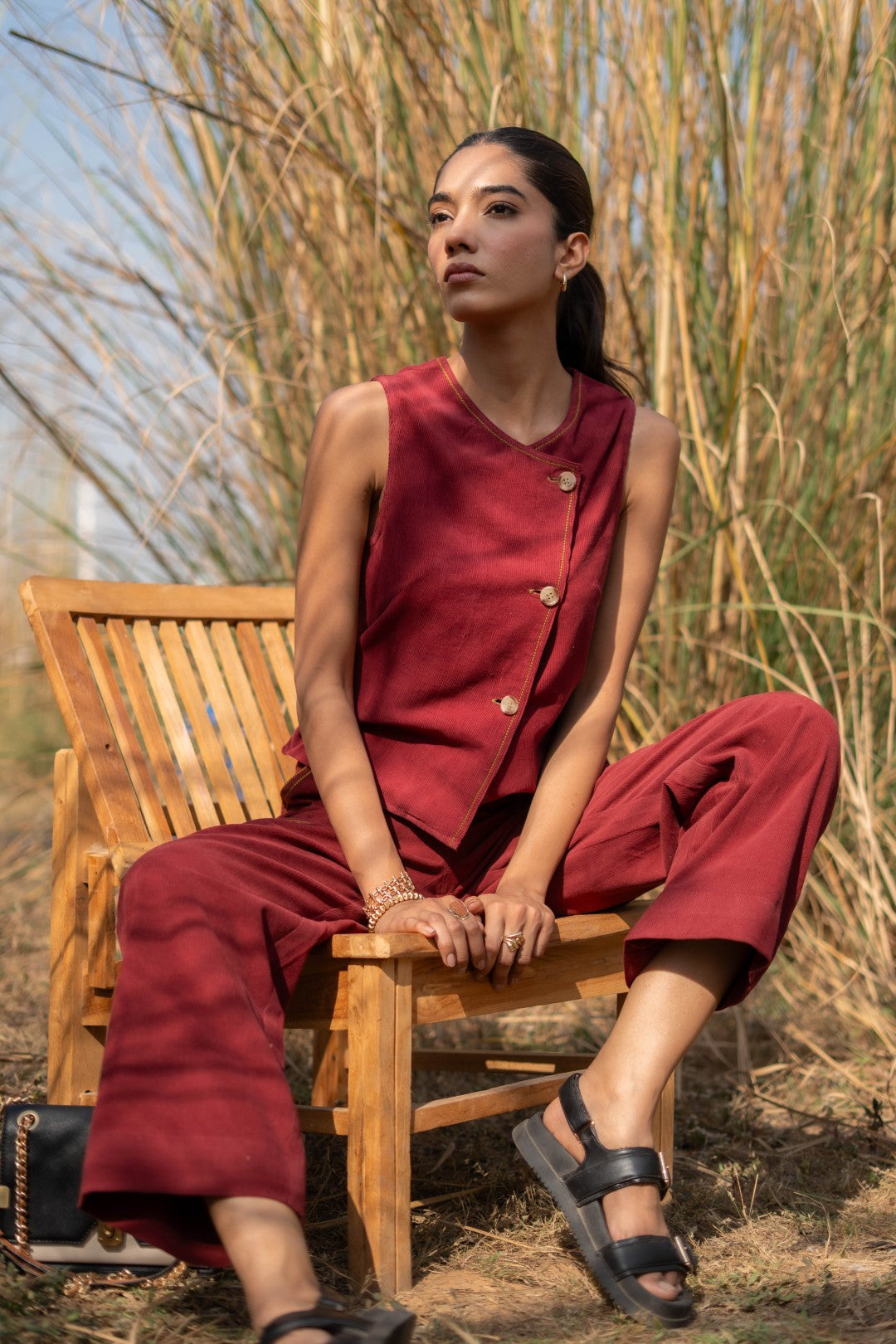 MAROON NEXIS CO-ORD SET OF 2