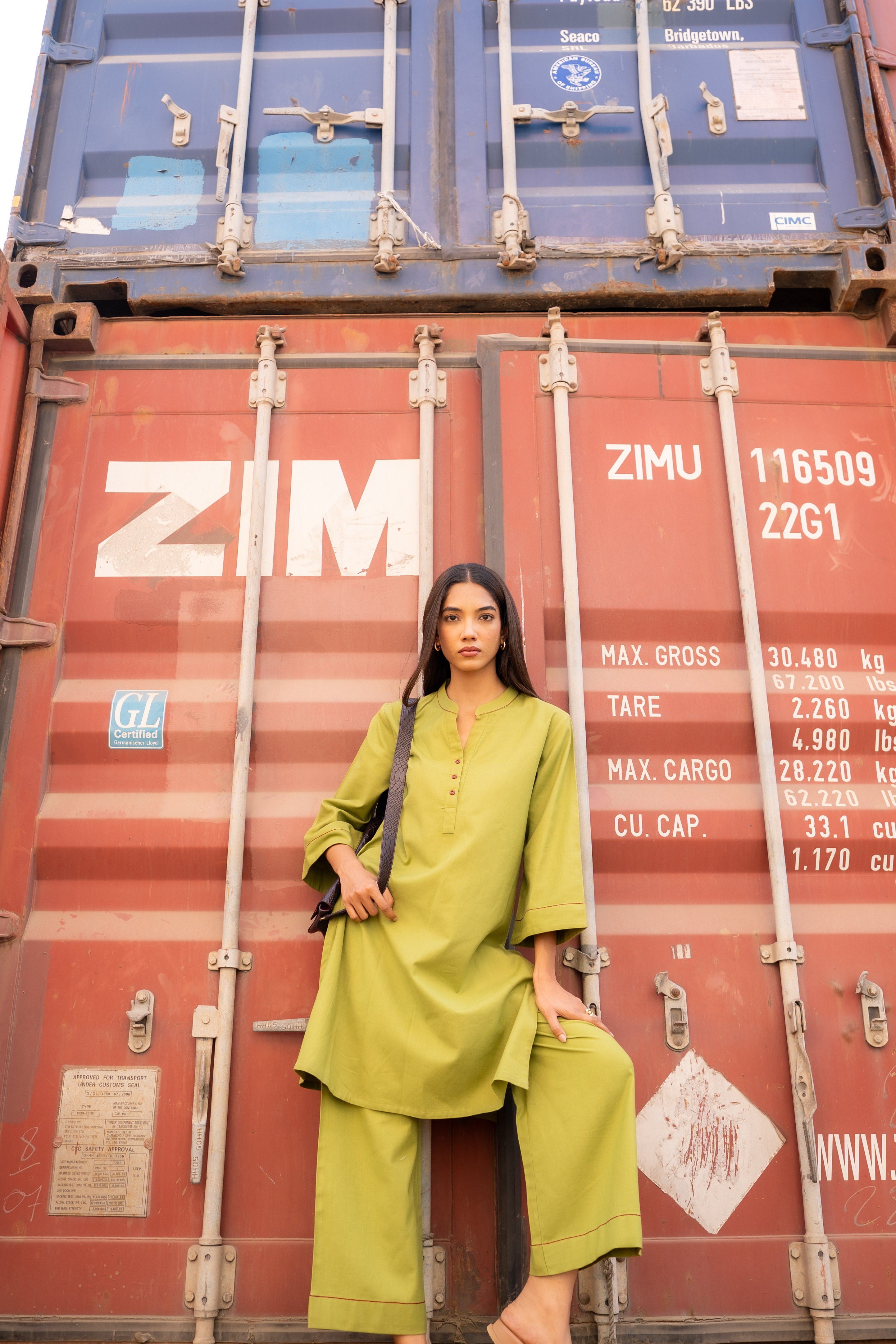 OLIVE KYRO KURTA SET OF 2