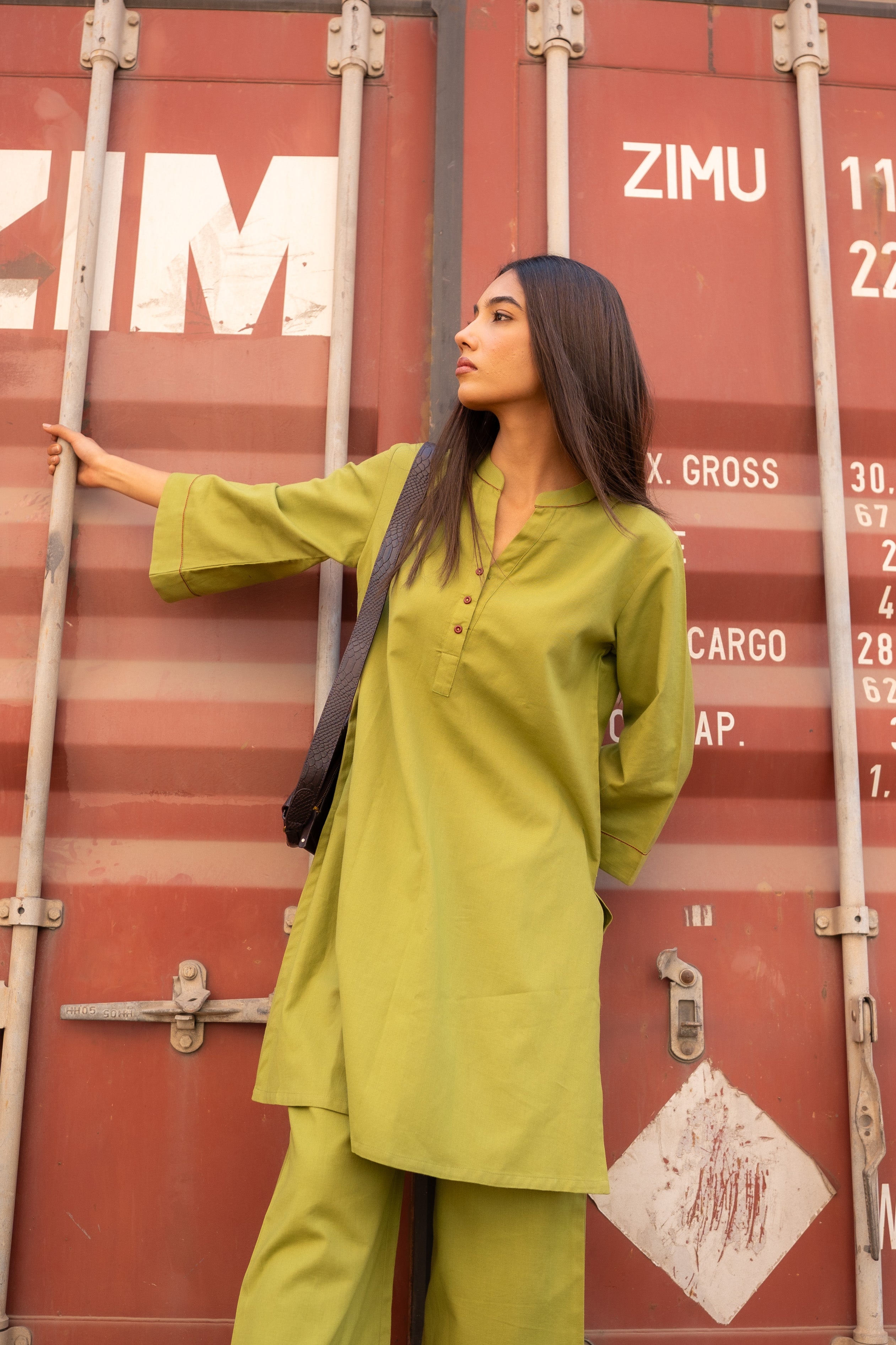 OLIVE KYRO KURTA SET OF 2