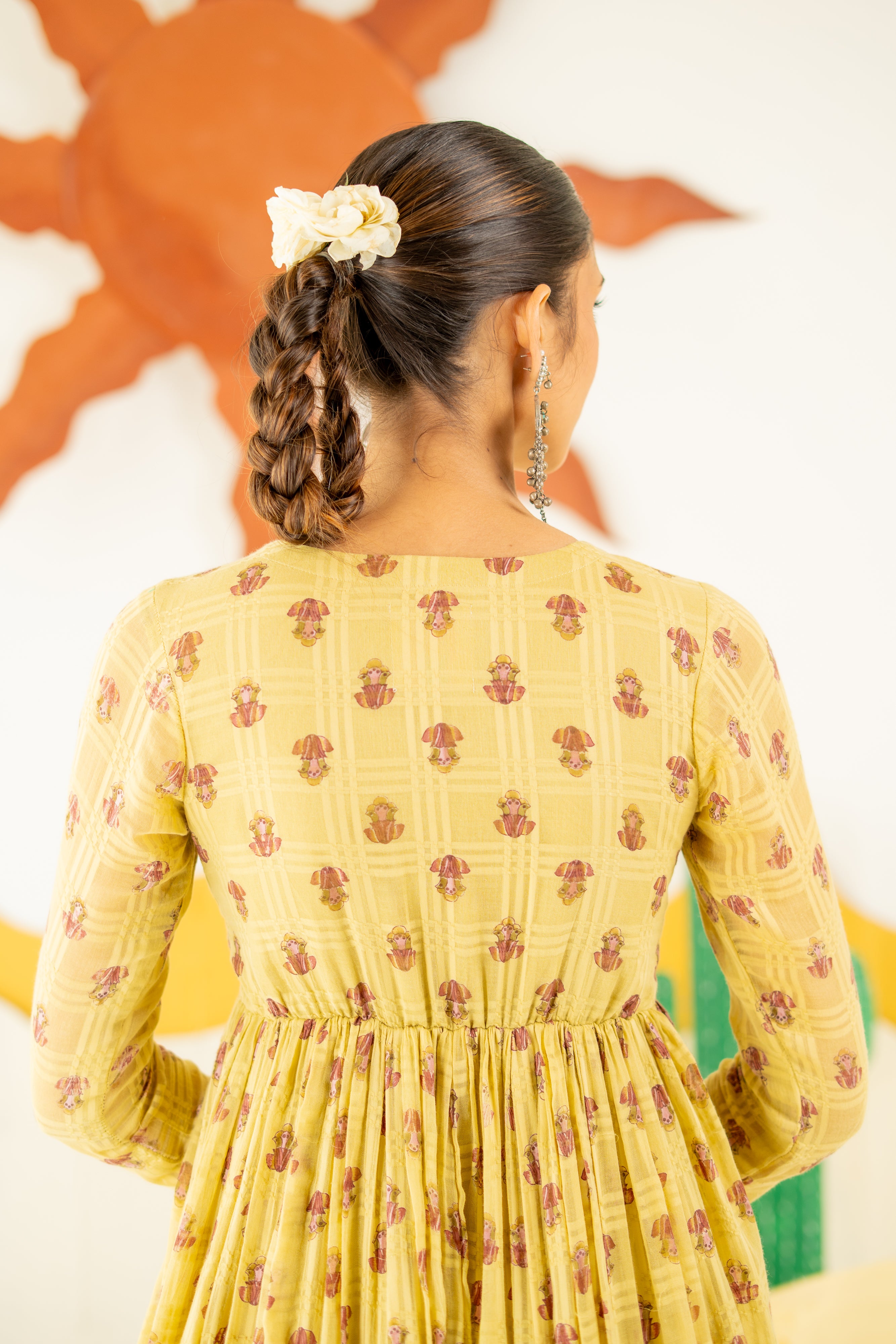 WARM OLIVE BOOND ANARKALI SET OF 3