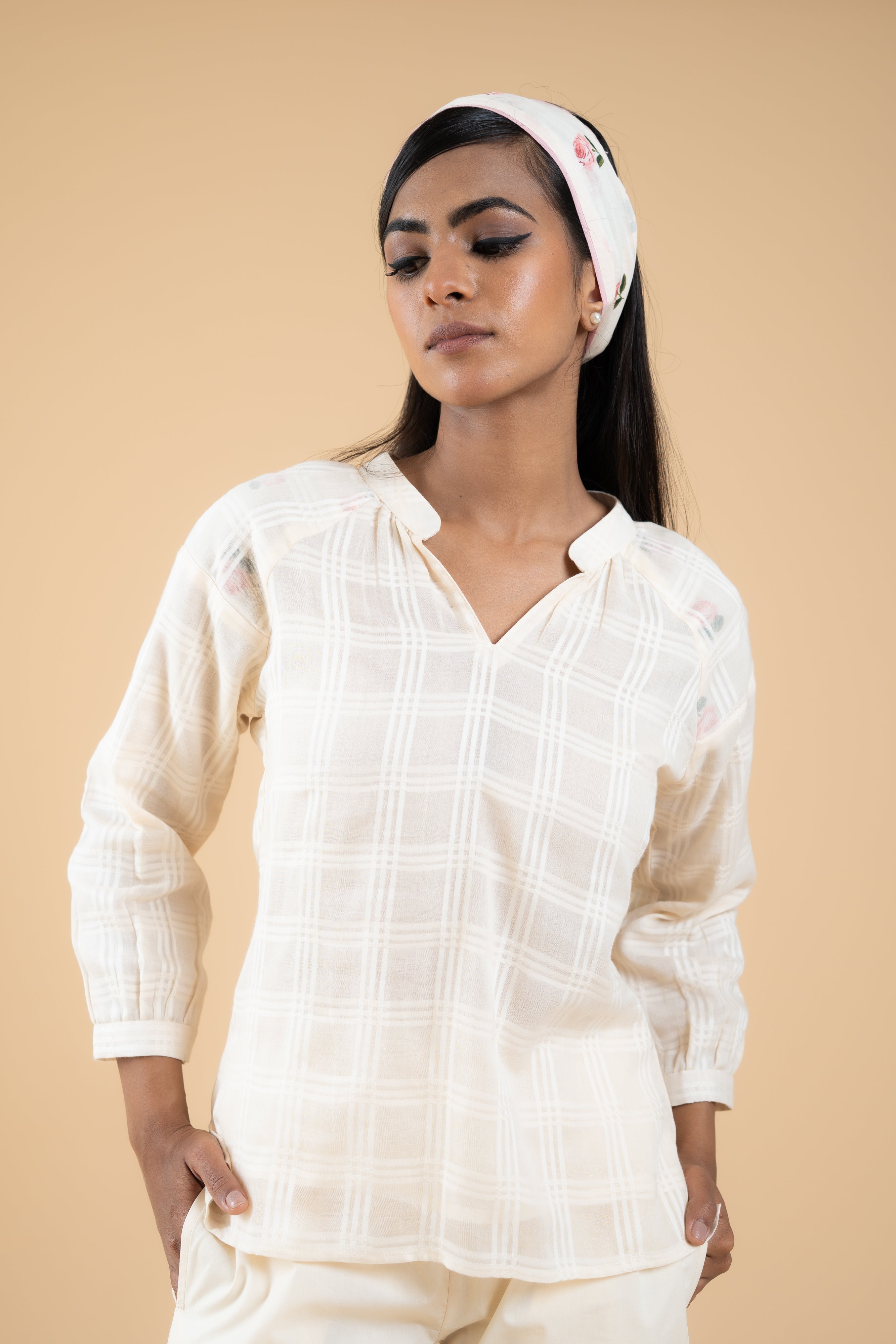 OFF WHITE SHEEN SHIRT