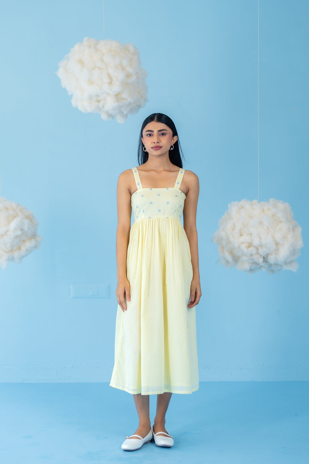 BUTTER YELLOW  LEMON DRESS