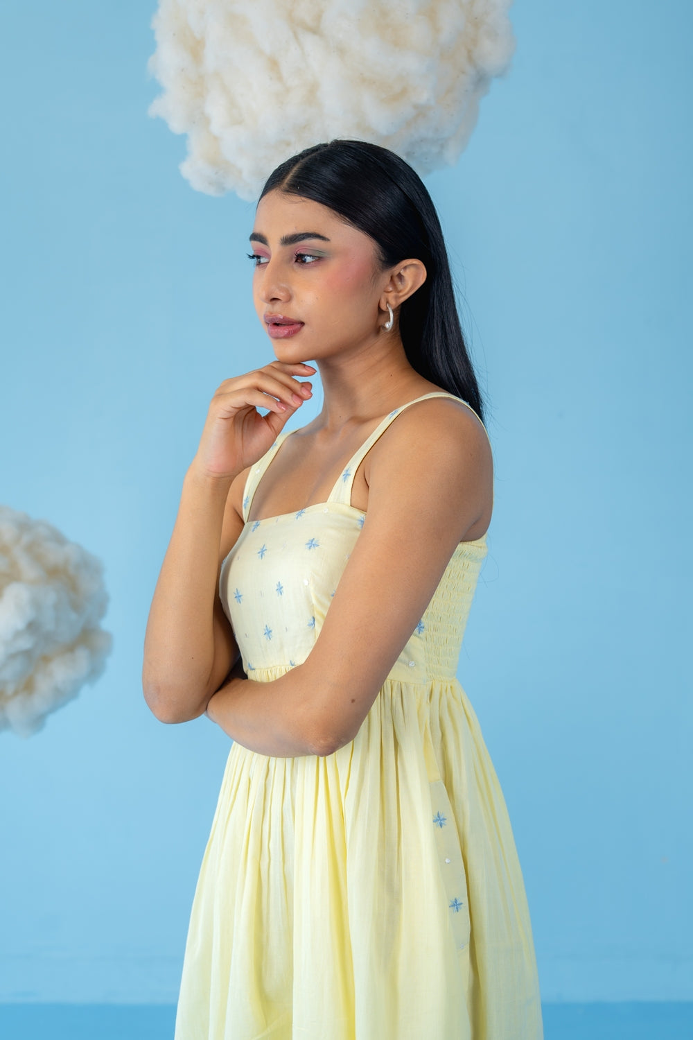 BUTTER YELLOW  LEMON DRESS