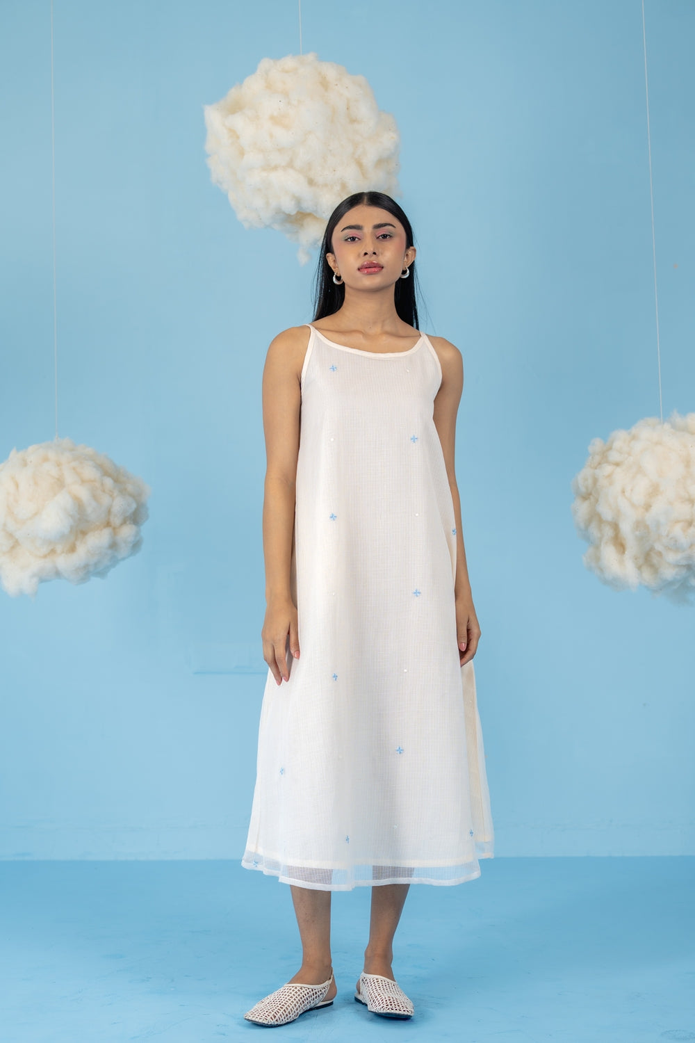 OFF-WHITE  LYCHEE DRESS