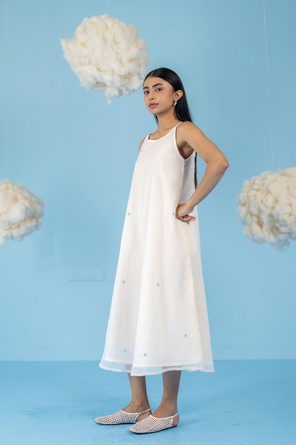OFF-WHITE  LYCHEE DRESS